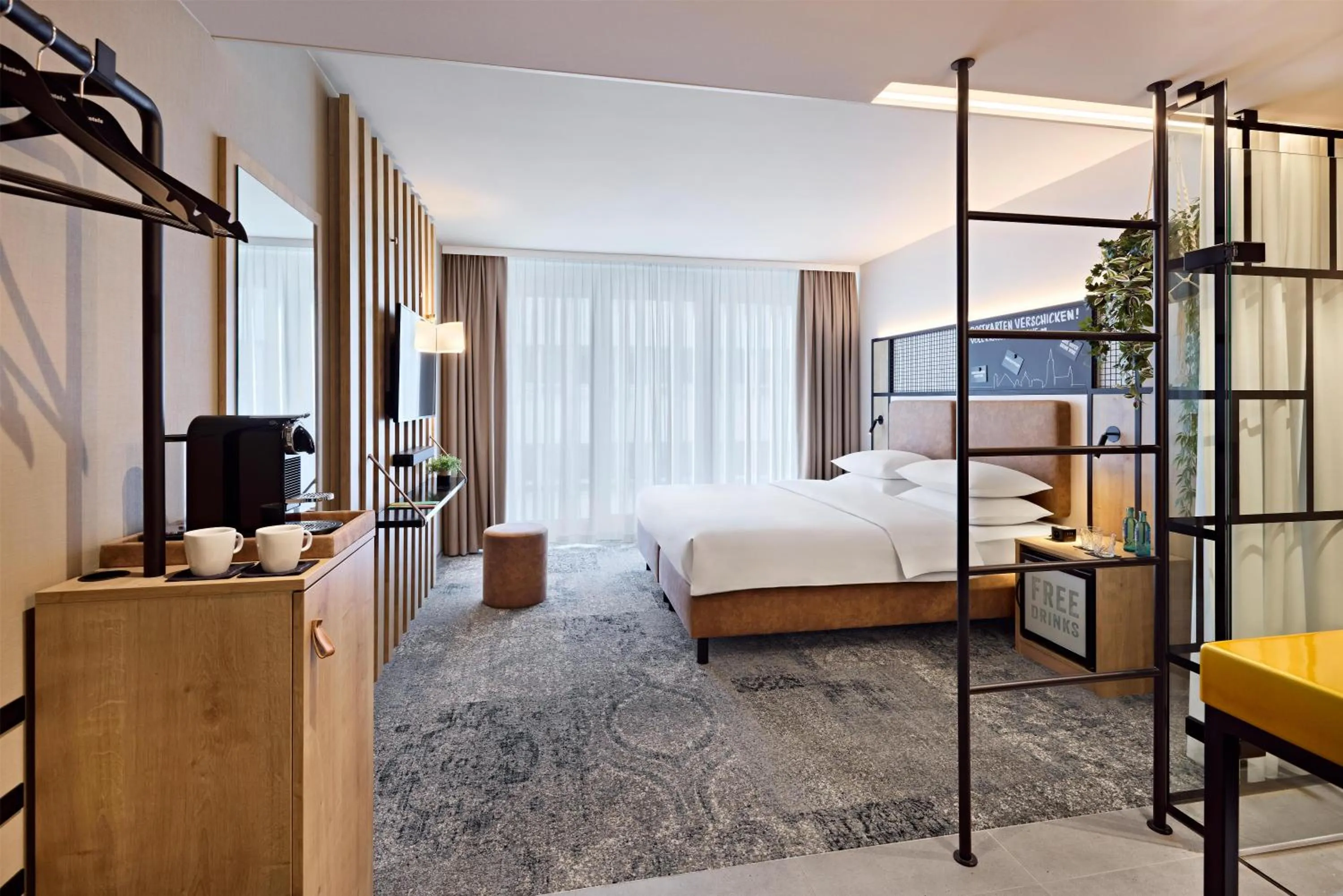 Bedroom, Bed in Me and All Hotel ulm, by Hyatt