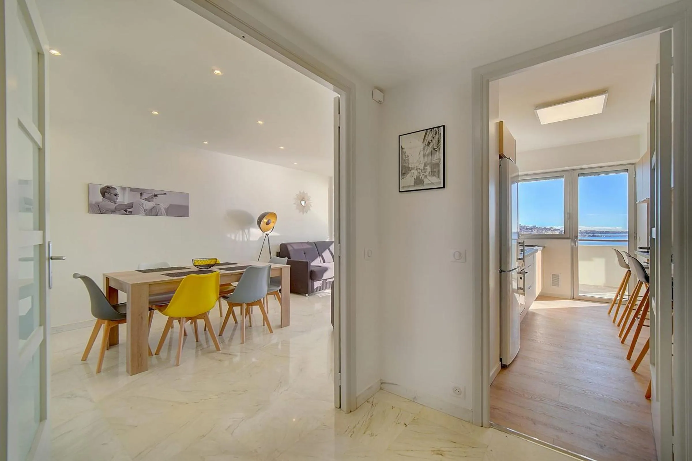 Living room in IMMOGROOM- Incredible View -4- Big Terrace - AC - Parking
