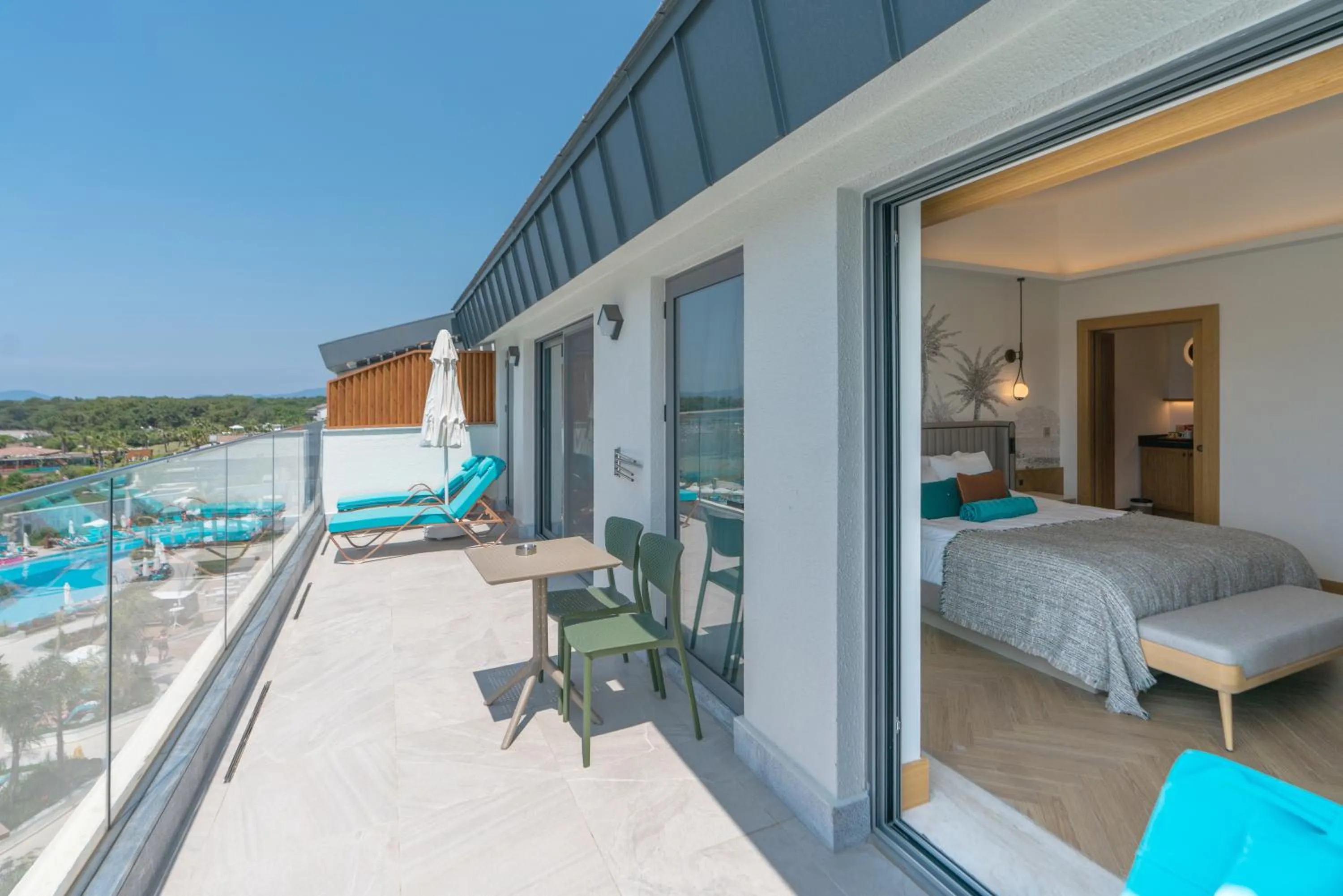 Balcony/Terrace, Bed in Liberty Fabay - Ultra All Inclusive