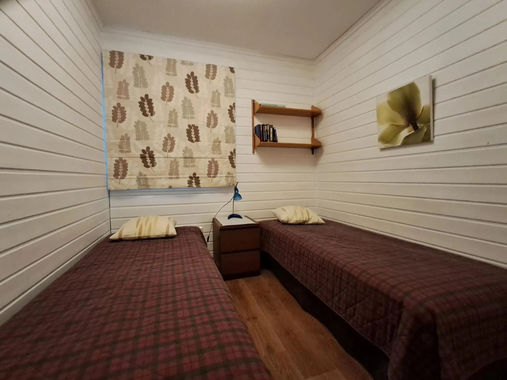 Bed in Yyterin Villa Pyrylä