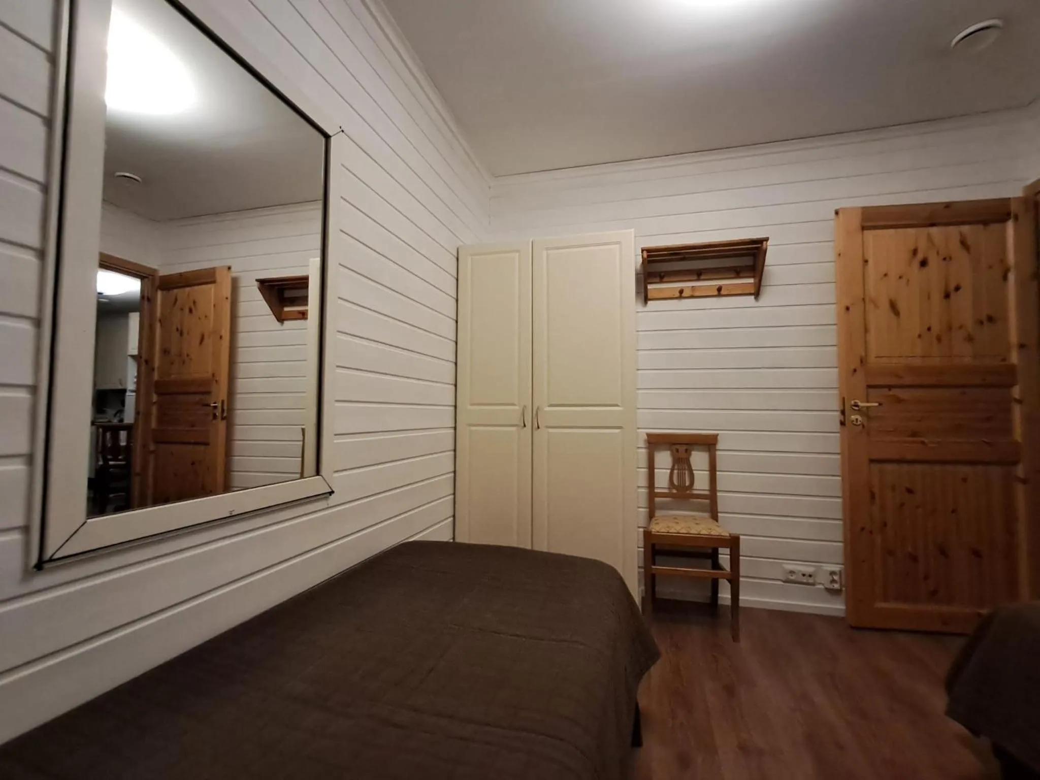 Bed in Yyterin Villa Pyrylä