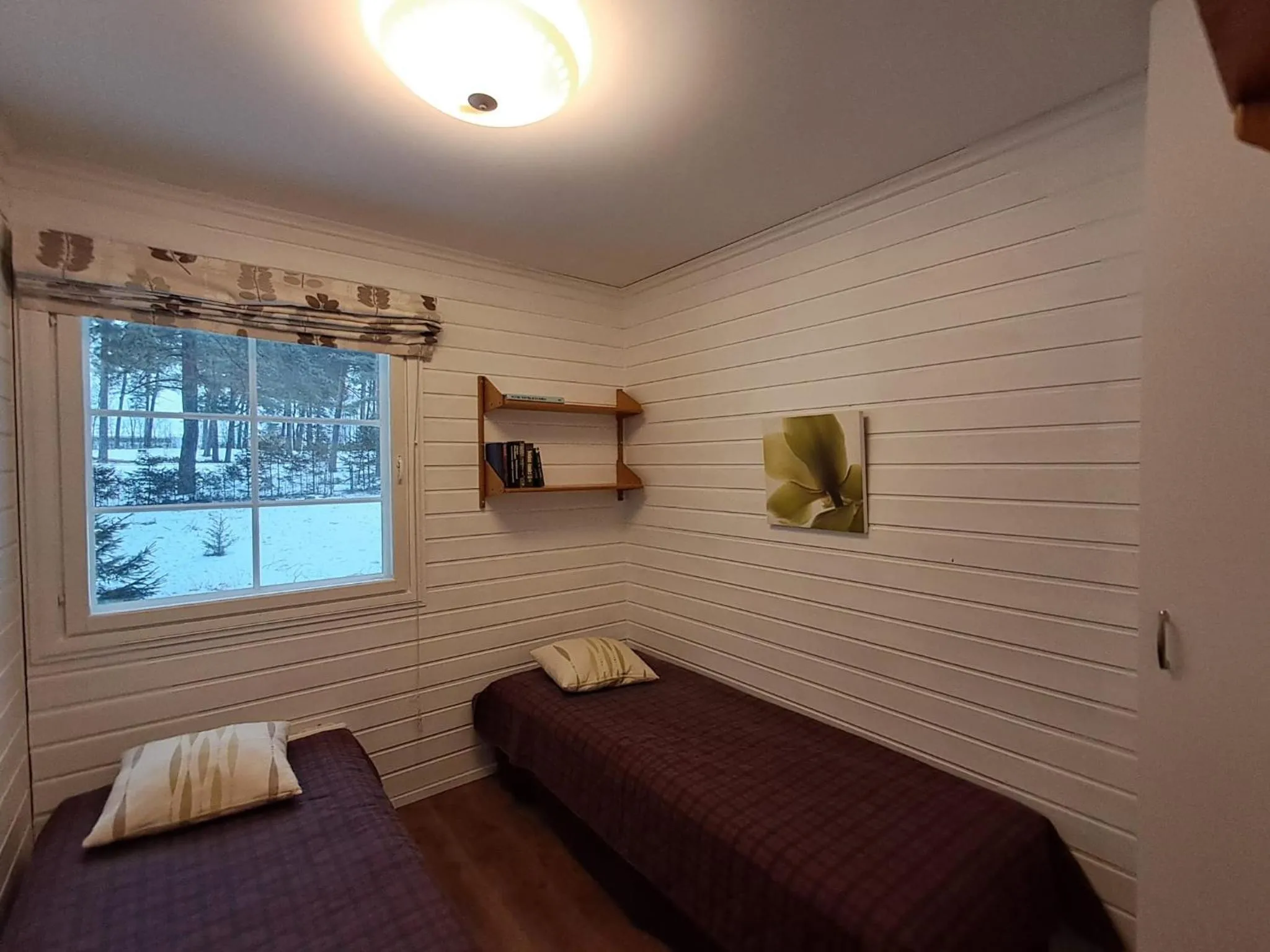 Bed in Yyterin Villa Pyrylä