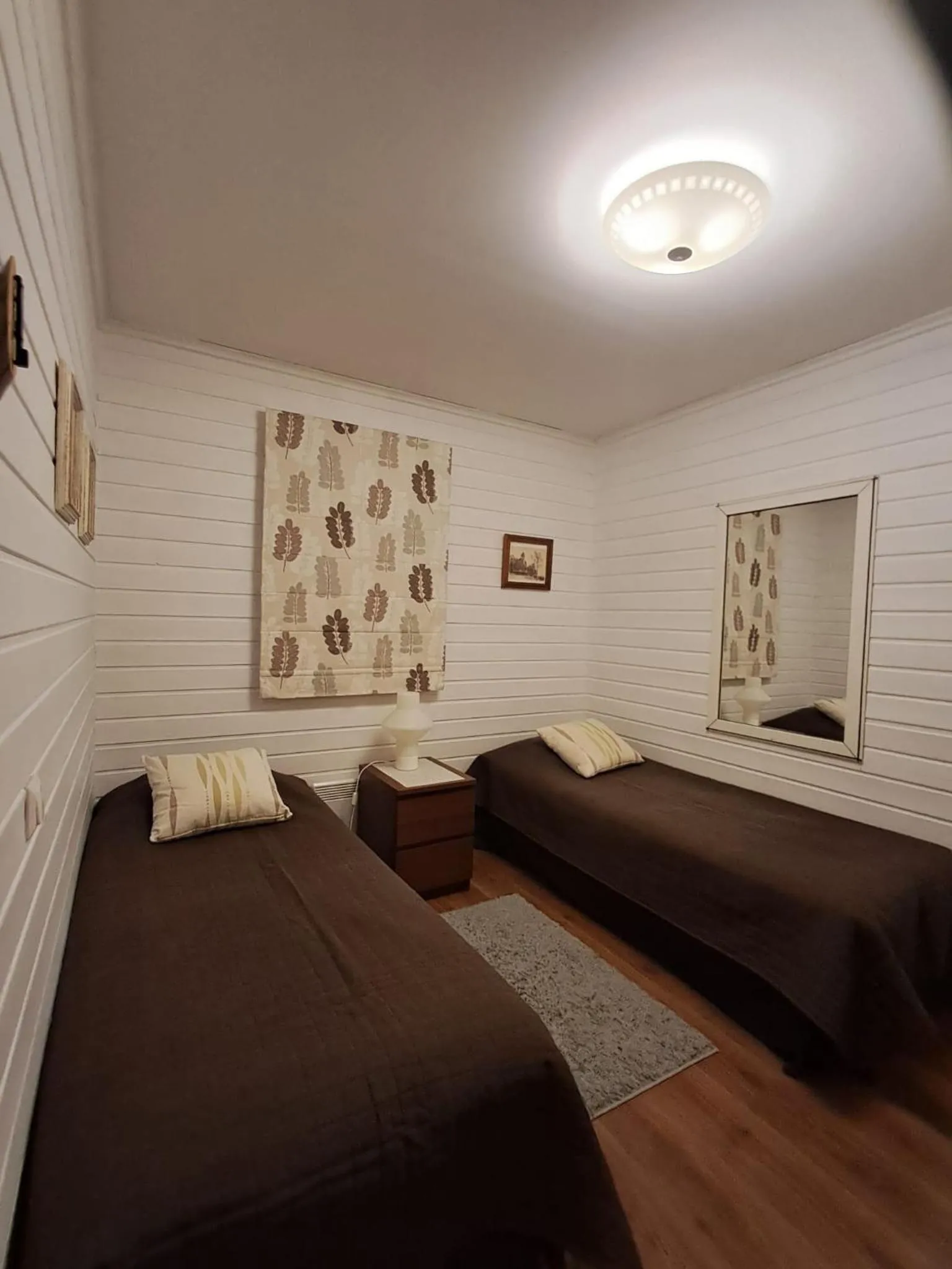 Bed in Yyterin Villa Pyrylä