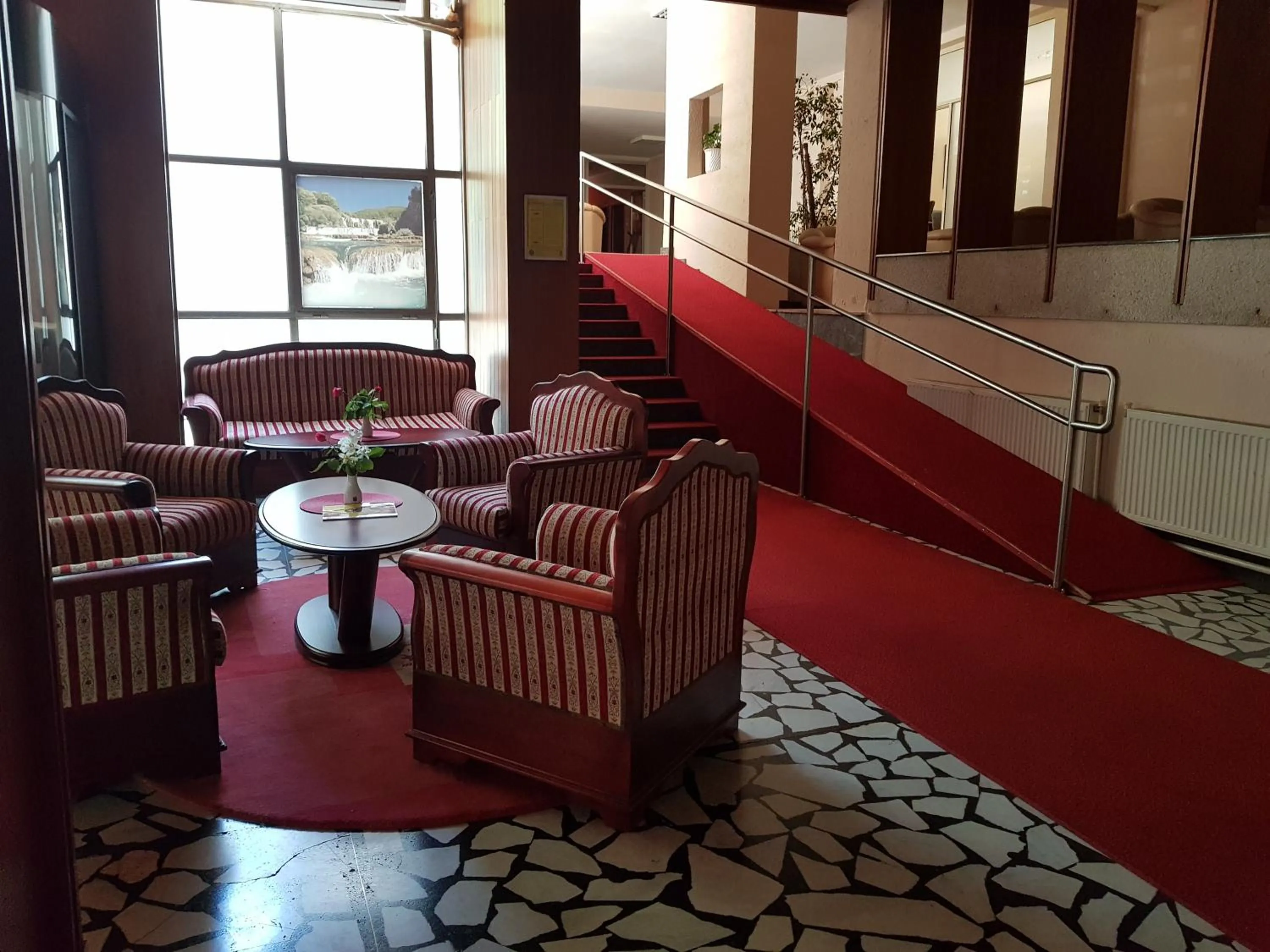 Seating area in Park Hotel