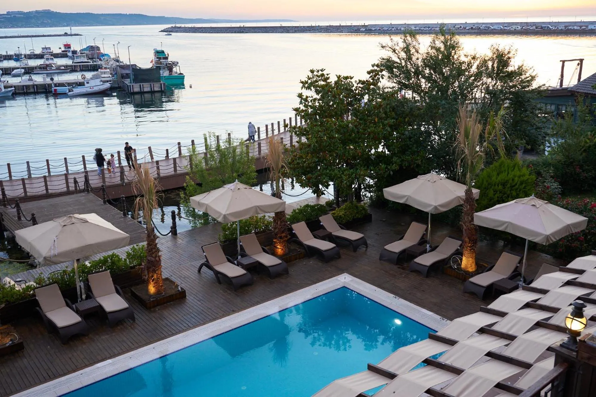 Swimming pool in Phellos Suites Boutique Hotel