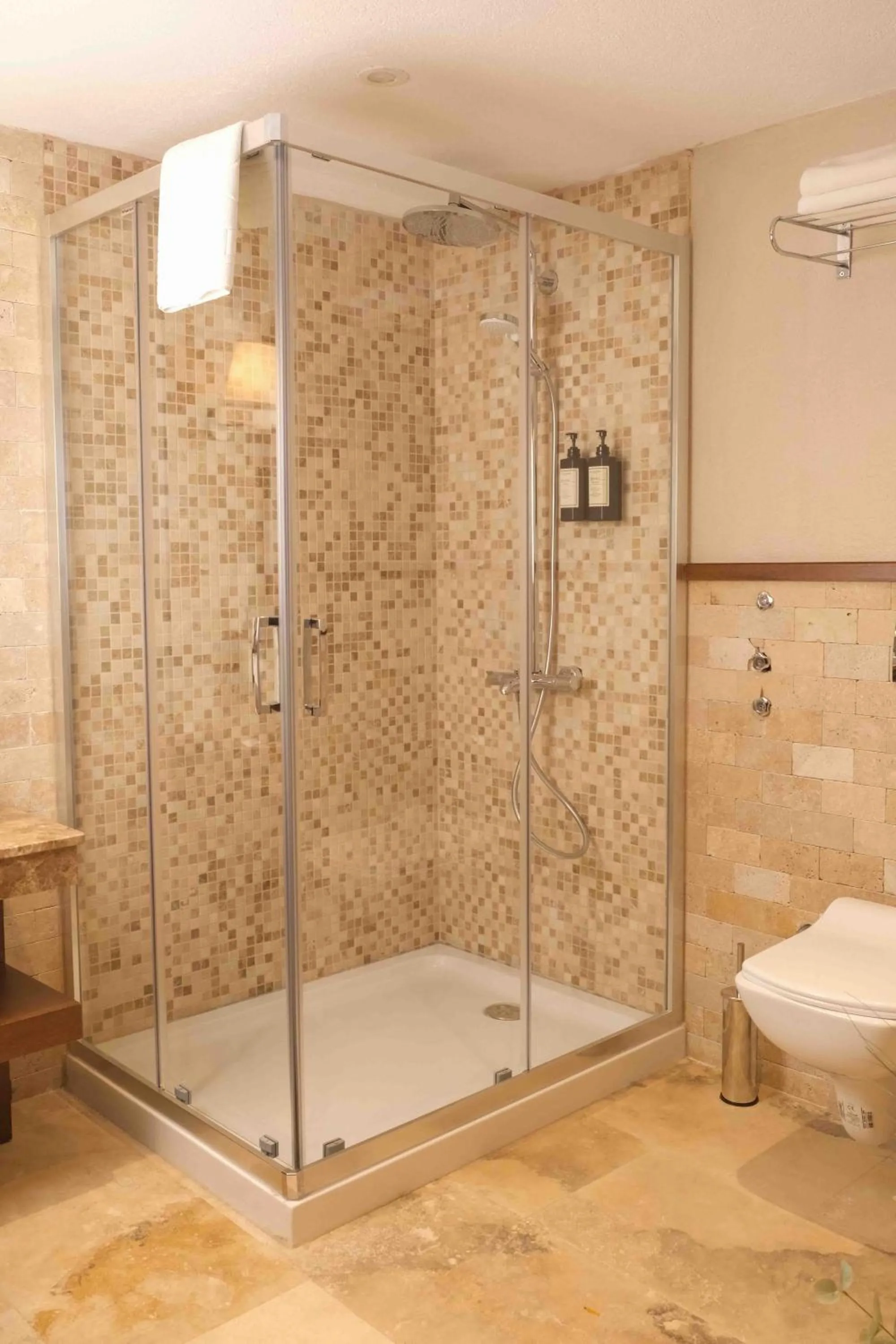 Shower in Phellos Suites Boutique Hotel
