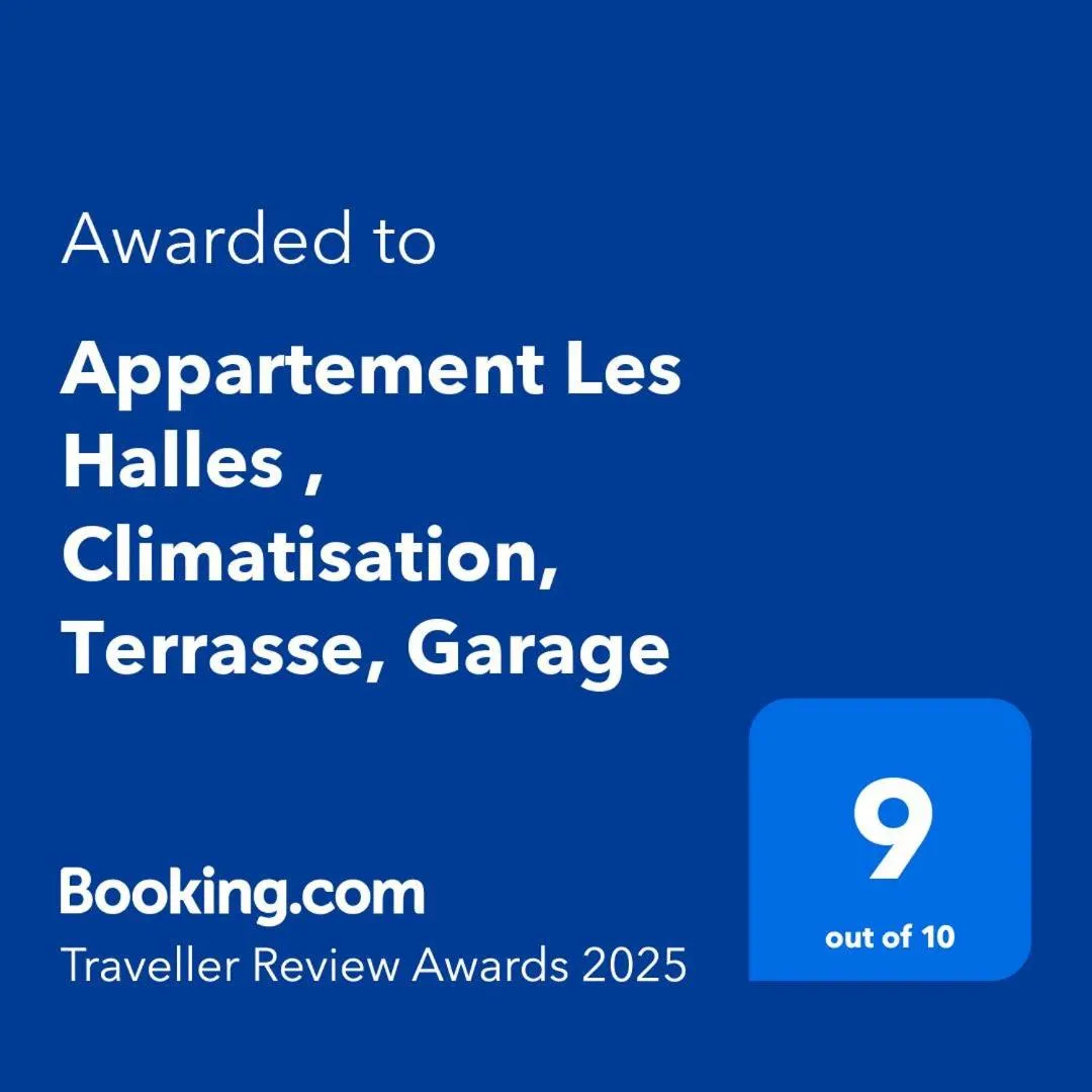 Appartement Les Halles , Climatisation, Terrasse, Garage