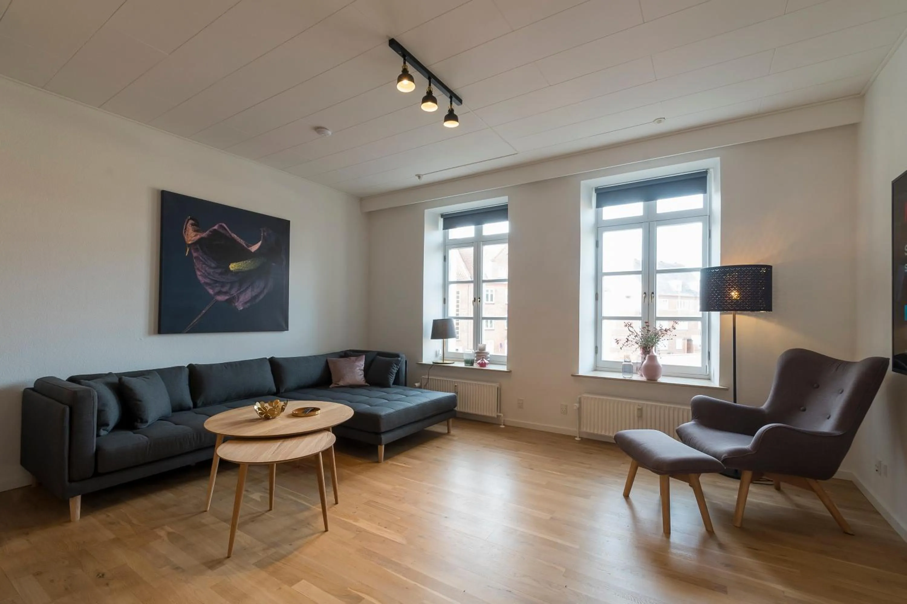 Seating area in City Center Penthouse