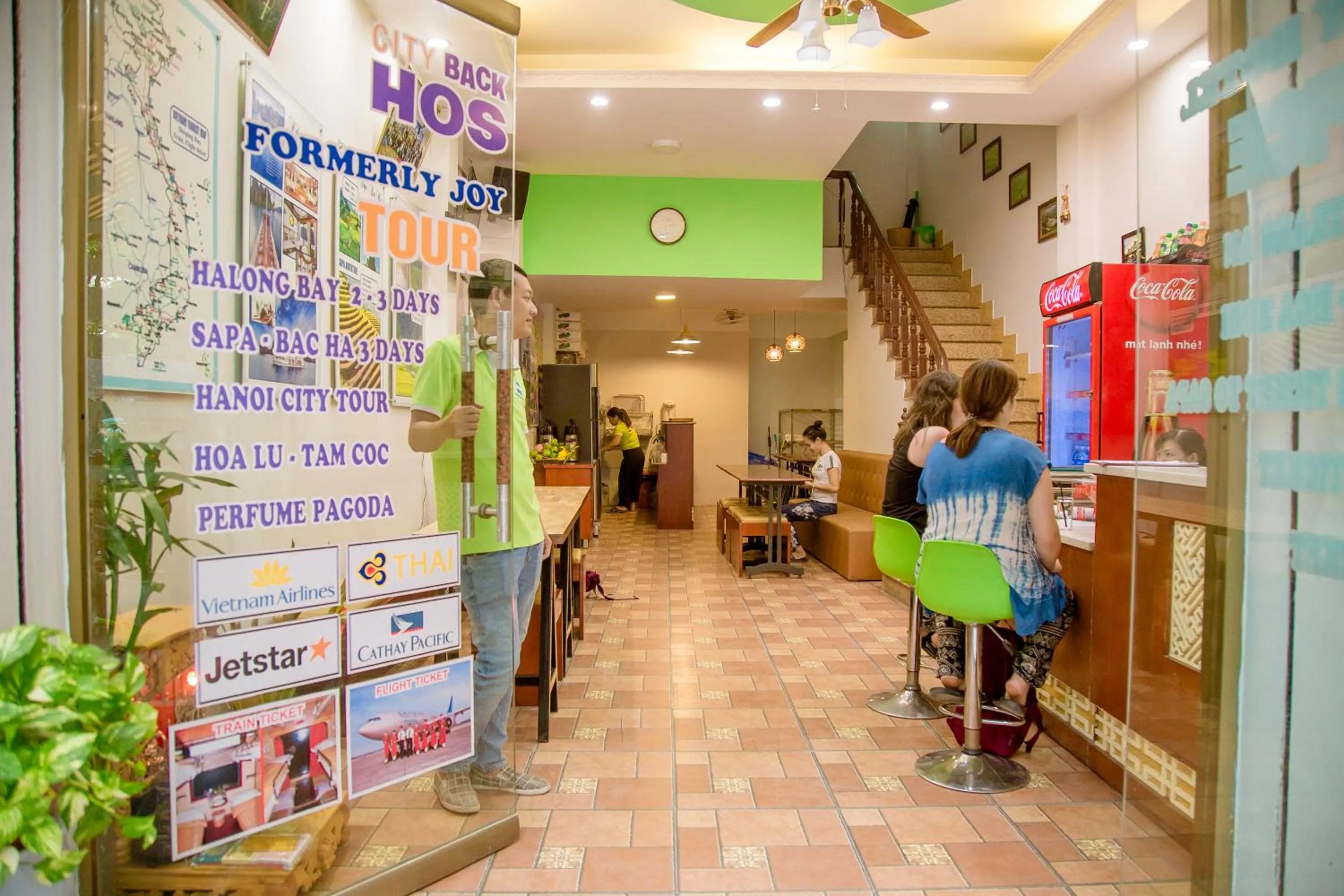 Lobby or reception in Hanoi City Backpackers Hostel