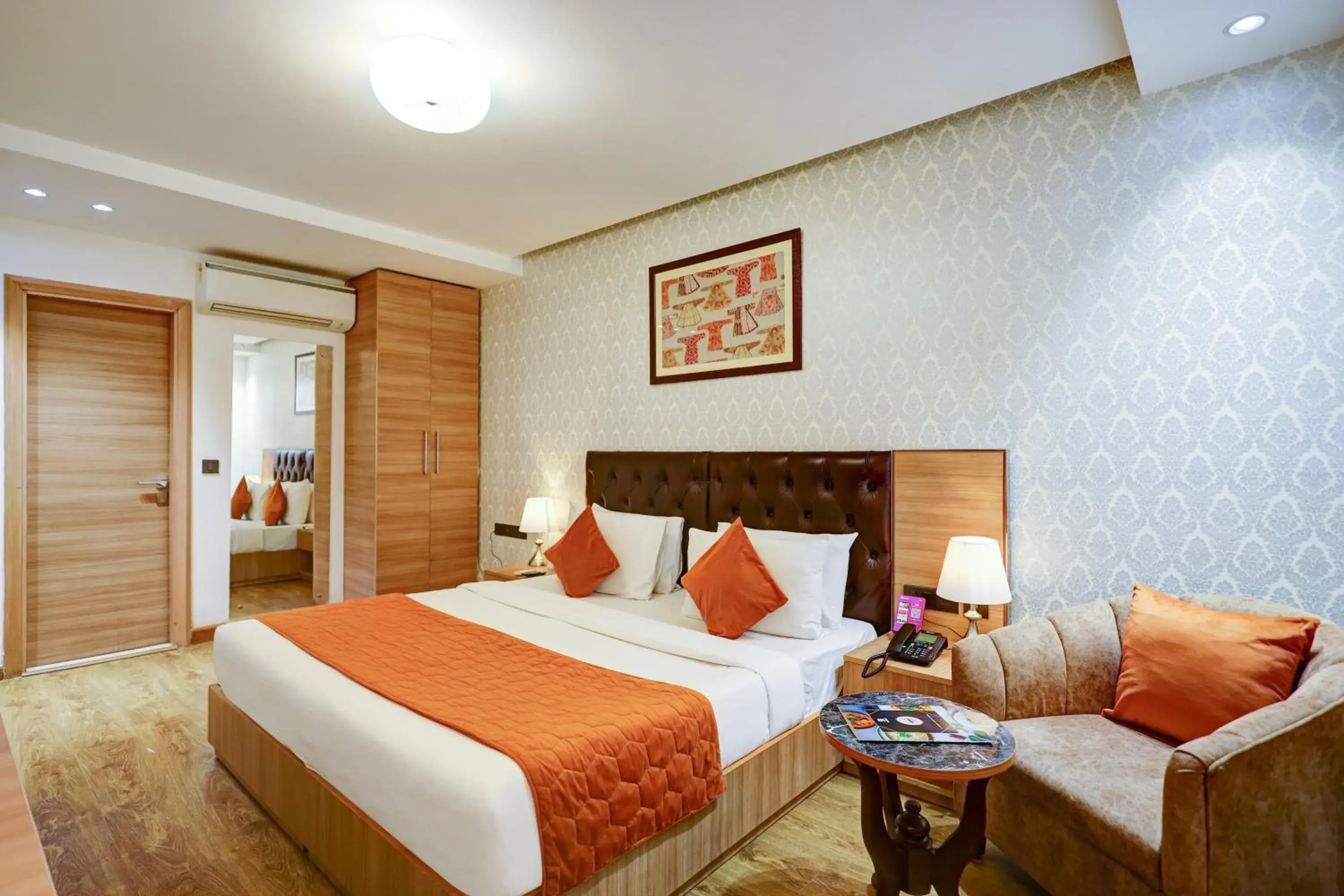 Seating area, Bed in Hotel 91 Huda City Centre Seating area, Bed in Hotel 91 Huda City Centre