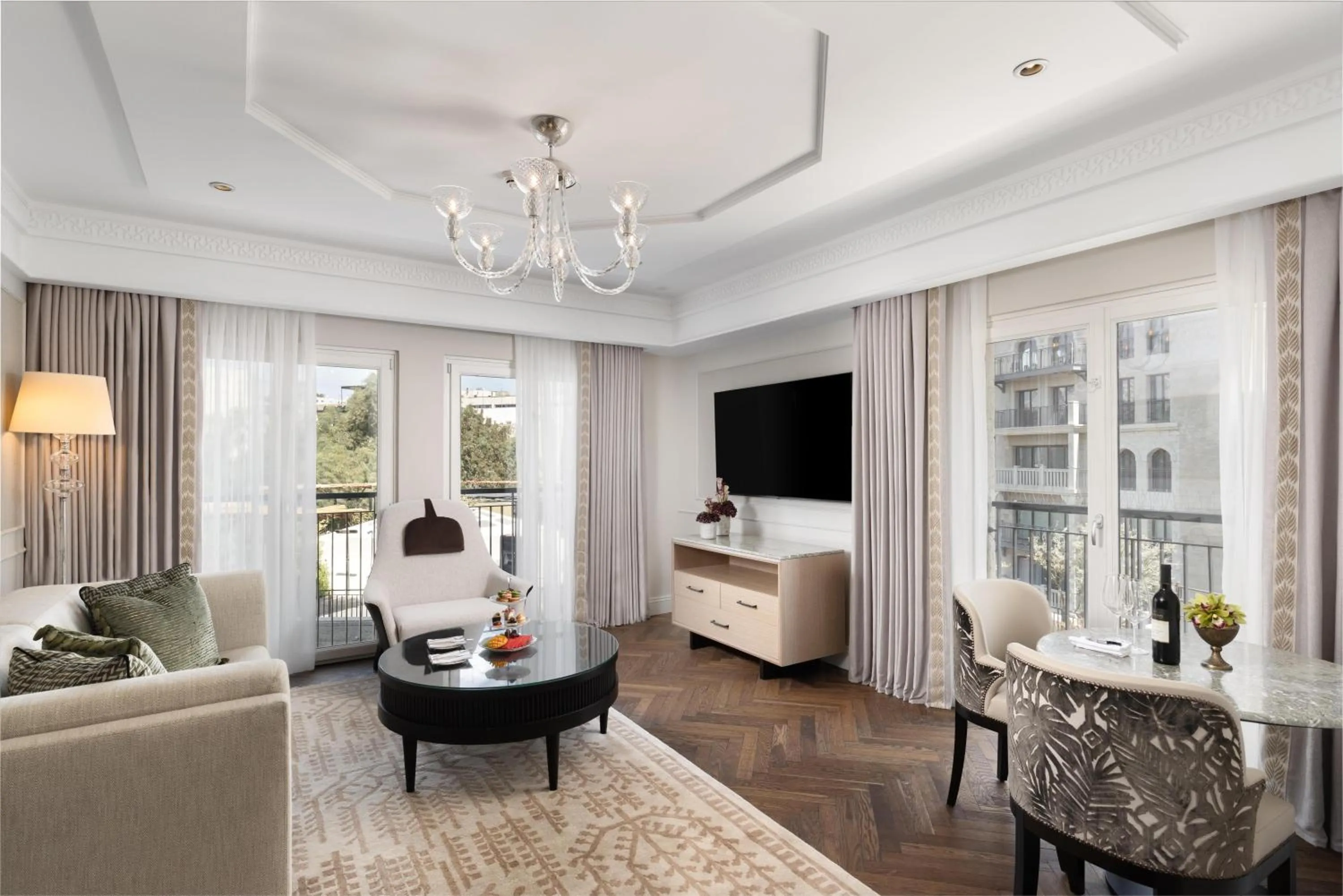 Living room in Waldorf Astoria Jerusalem