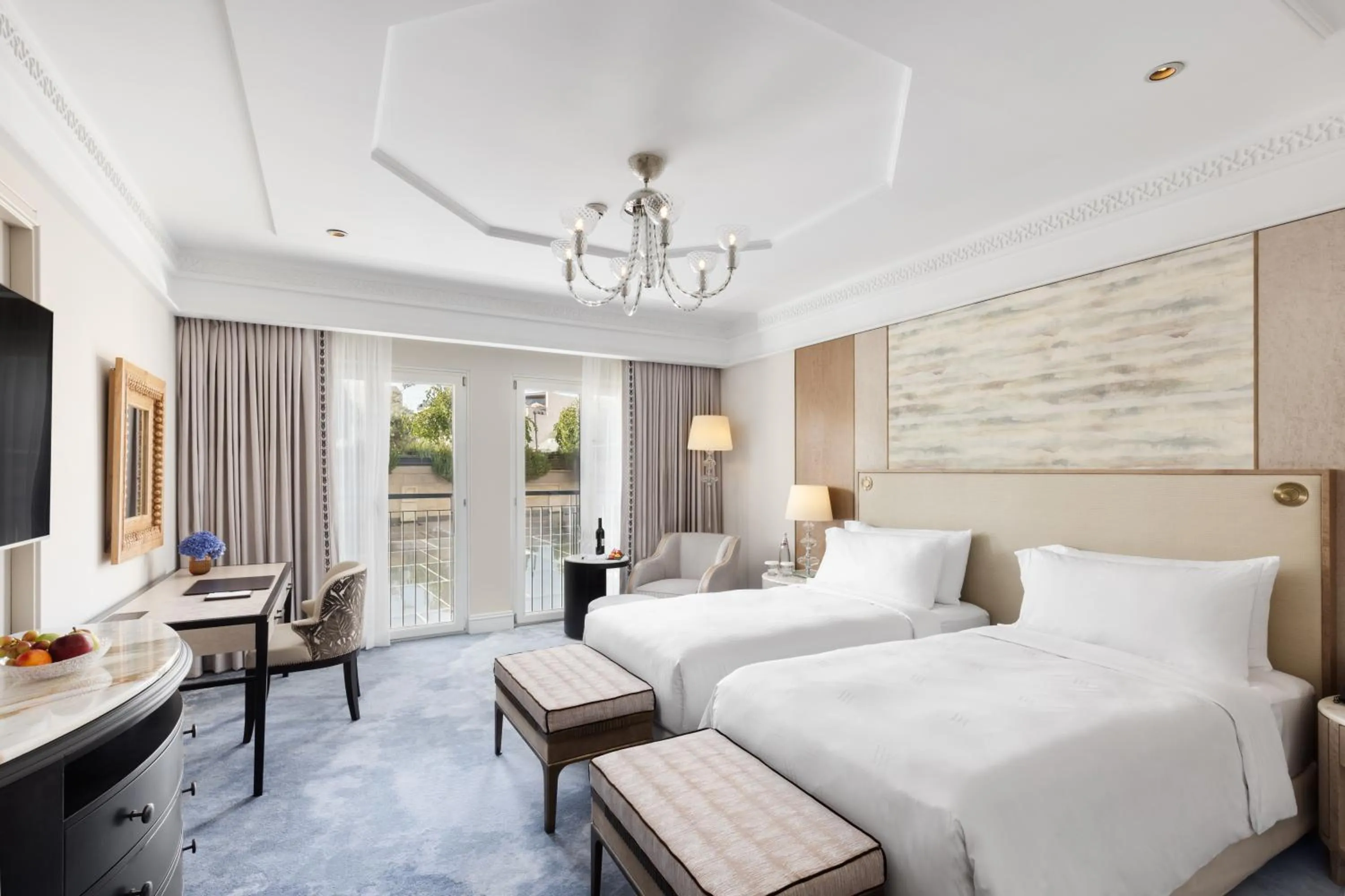 Photo of the whole room, Bed in Waldorf Astoria Jerusalem