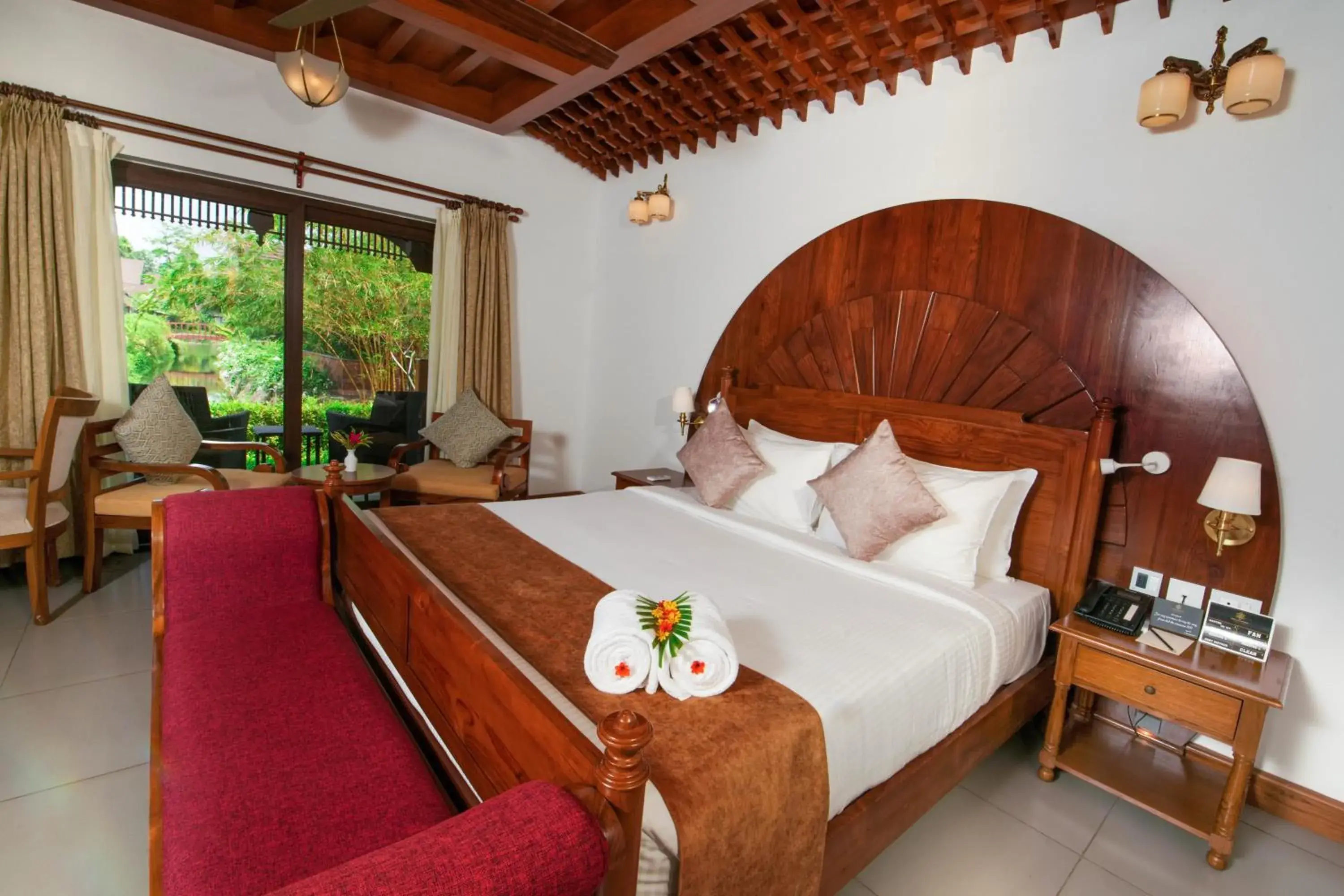 Bed in Gokulam Grand Resort & Spa, Kumarakom Bed in Gokulam Grand Resort & Spa, Kumarakom