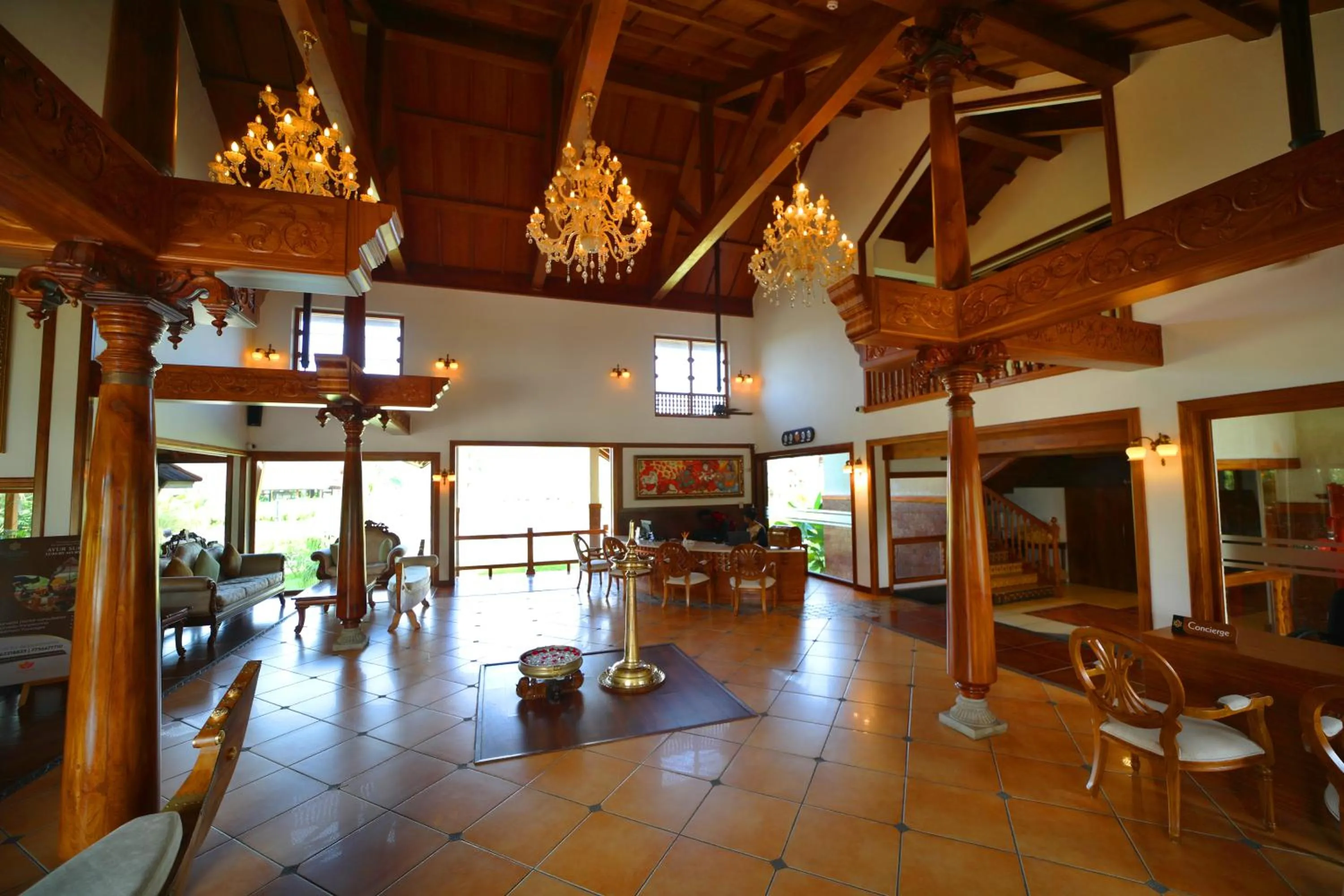 Lobby or reception in Gokulam Grand Resort & Spa, Kumarakom