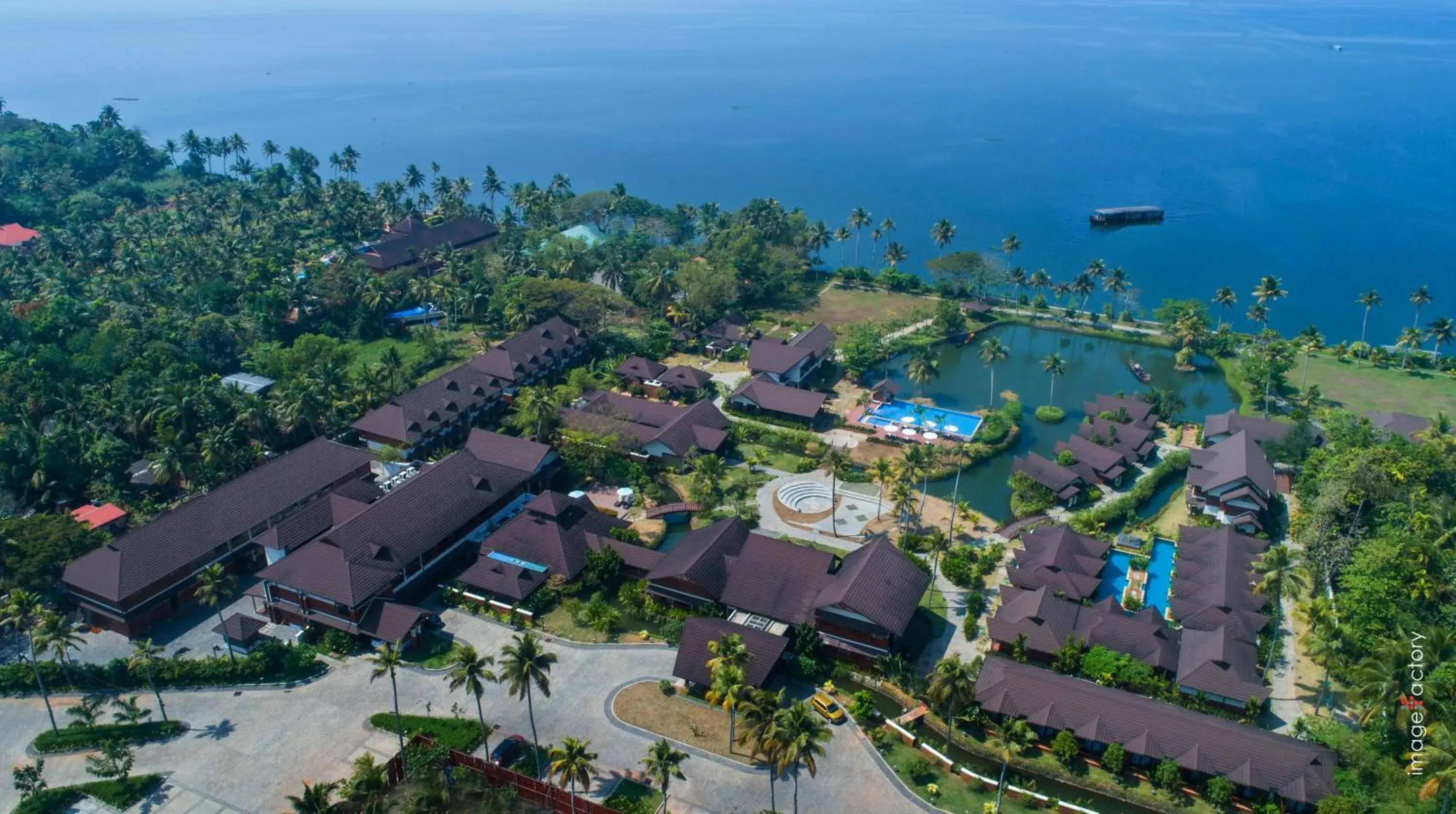 Bird's eye view in Gokulam Grand Resort & Spa, Kumarakom Bird's eye view in Gokulam Grand Resort & Spa, Kumarakom