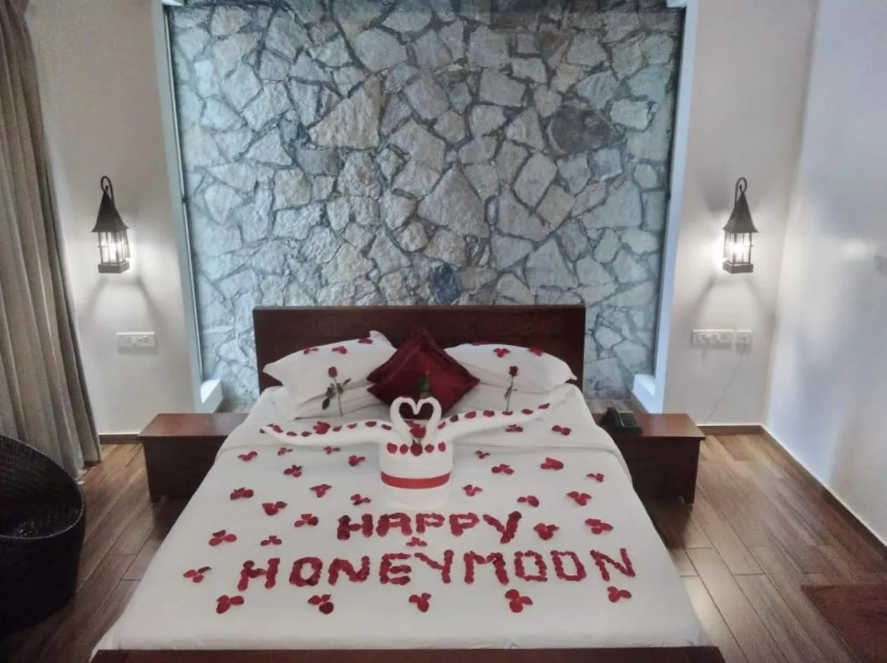 Decorative detail, Bed in Coffee Greens Resort