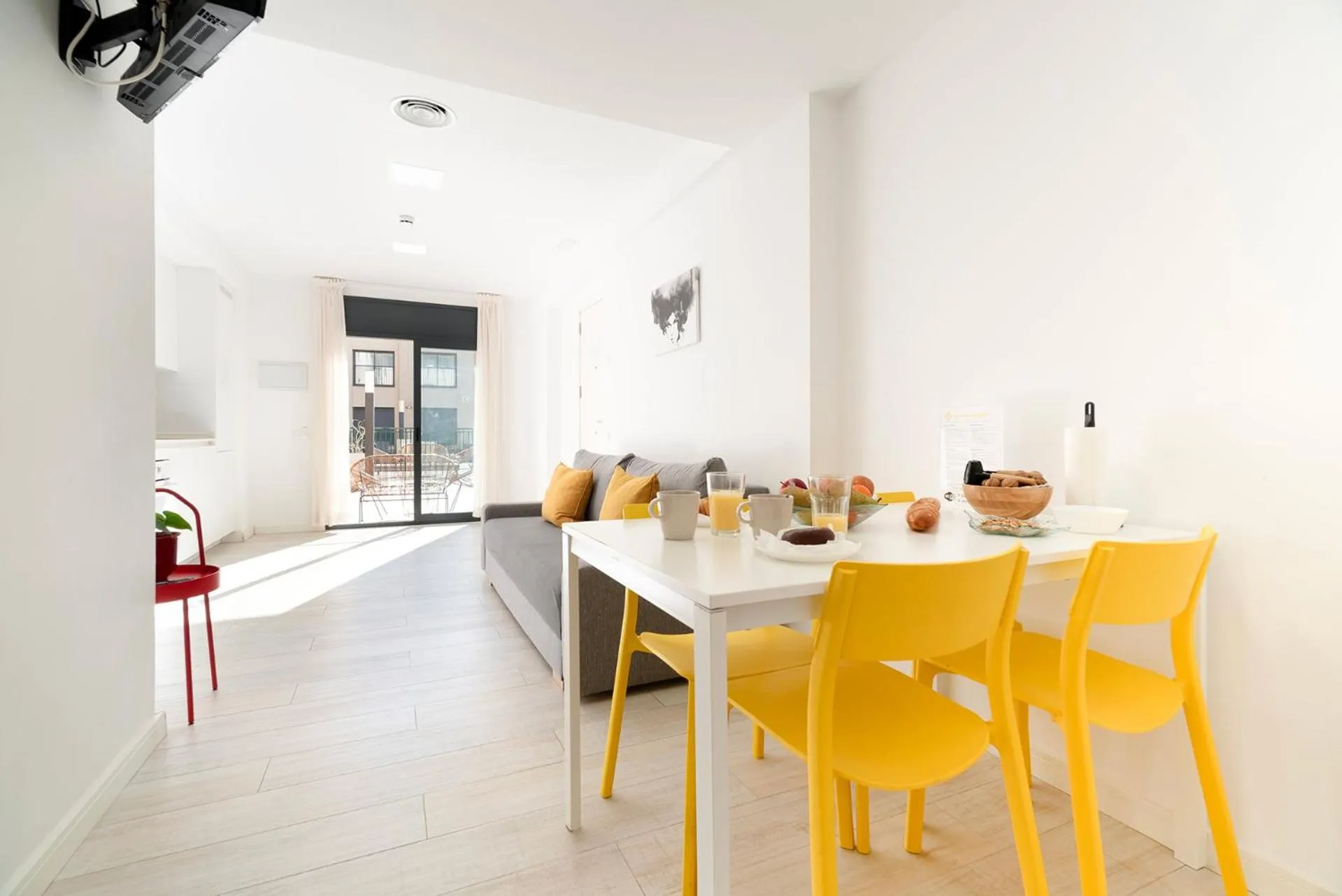 Living room in Castell Beach Aparthotel