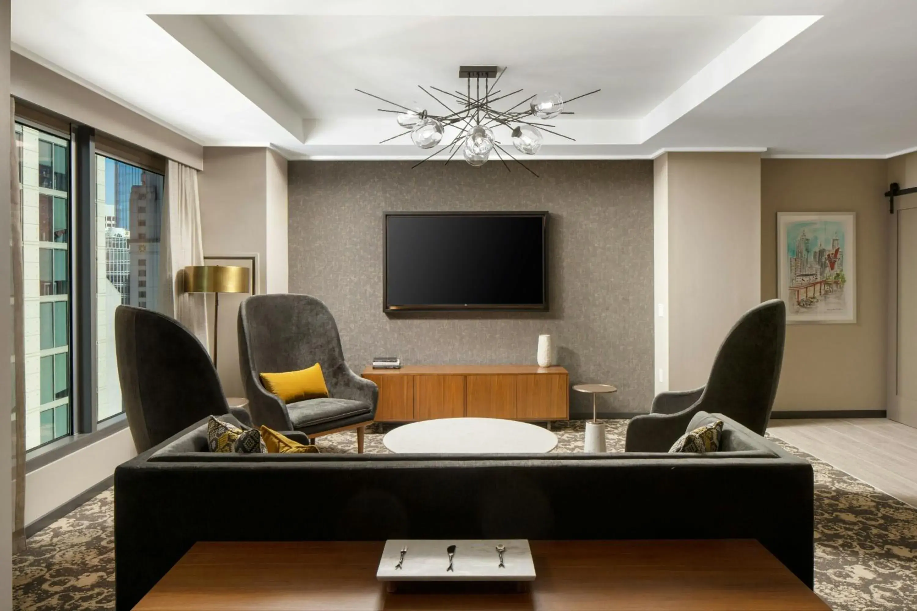 Living room in Epicurean Atlanta, Autograph Collection Living room in Epicurean Atlanta, Autograph Collection