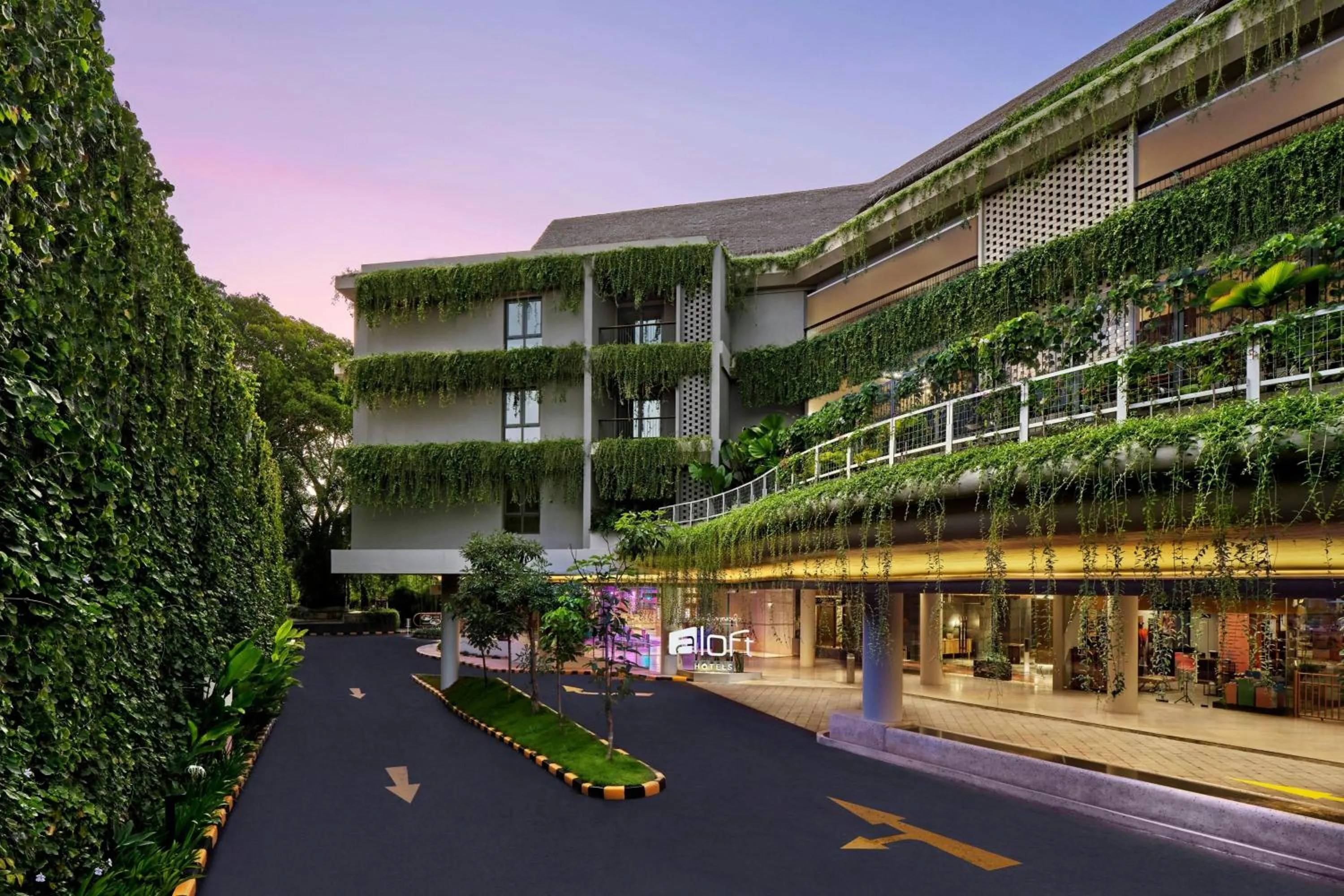 Property building in Aloft Bali Kuta at Beachwalk