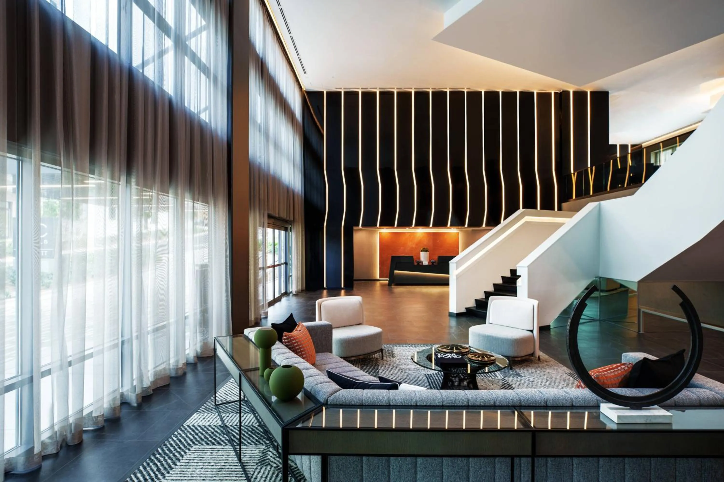 Lobby or reception in AC Hotel by Marriott Tallahassee Universities at the Capitol