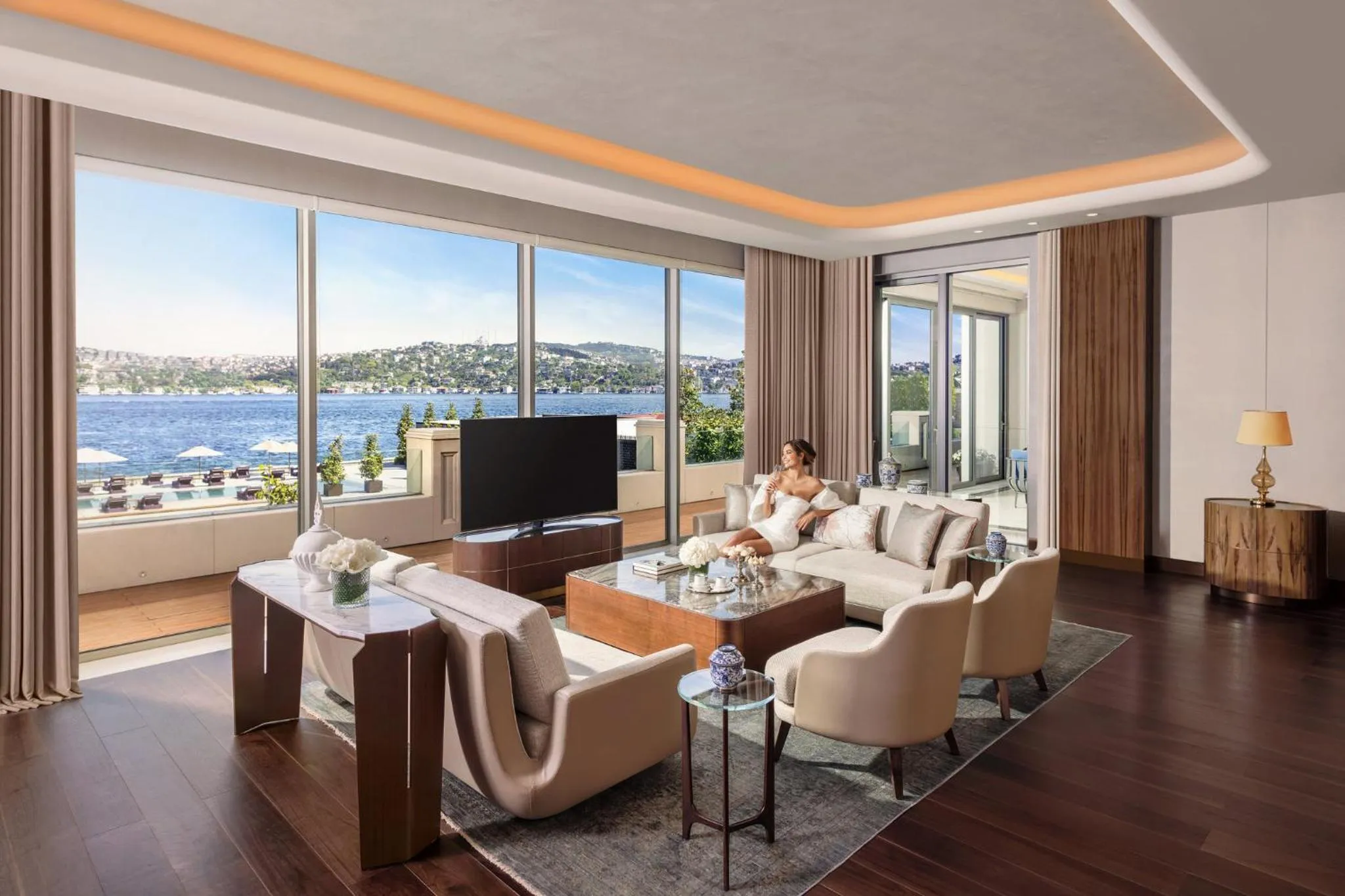 Living room in Mandarin Oriental Bosphorus, Istanbul