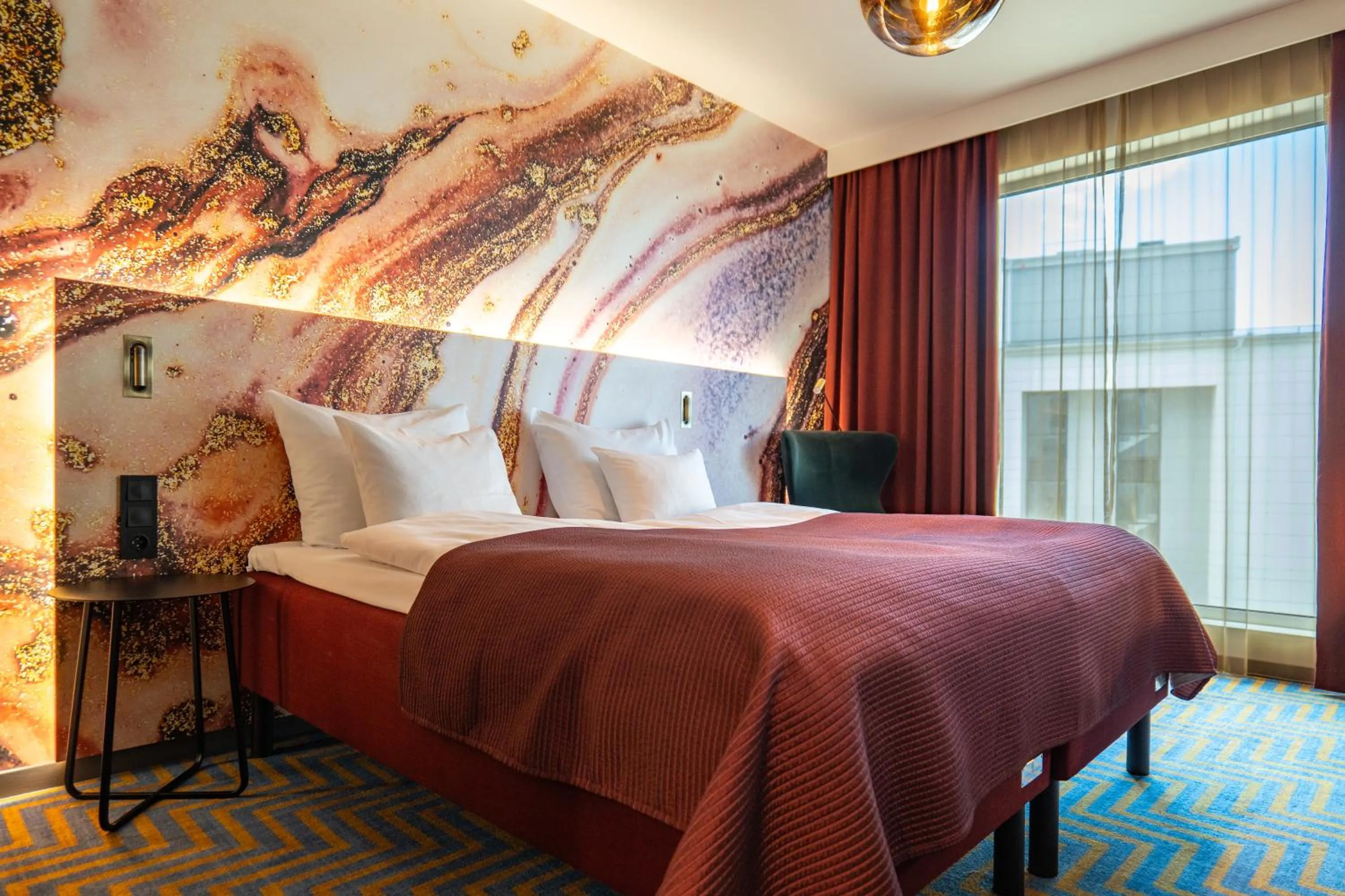 Photo of the whole room, Bed in ProfilHotels Halmstad Plaza