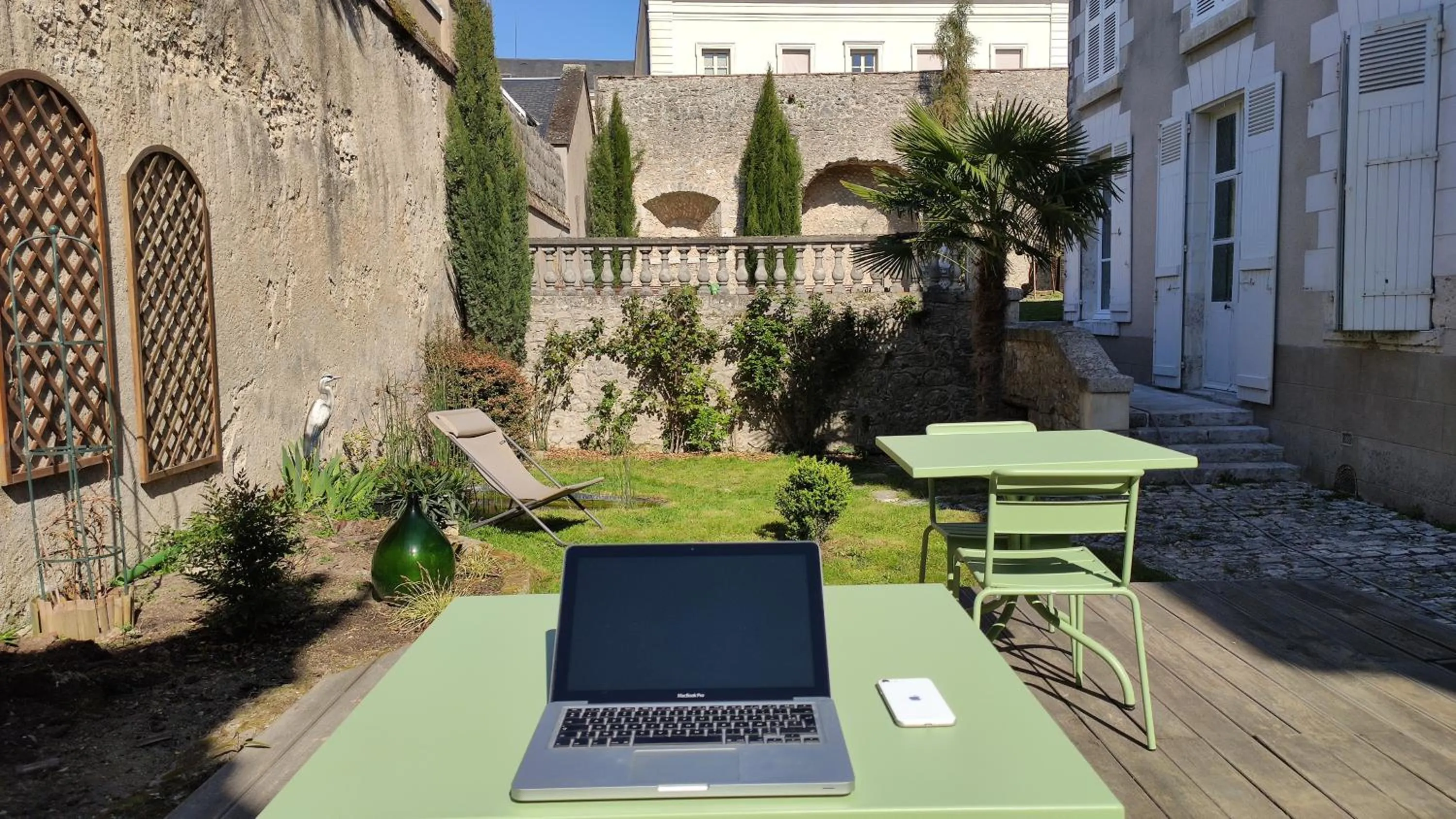 Balcony/Terrace in DEMEURE DES CORDELIERS avec parking privé