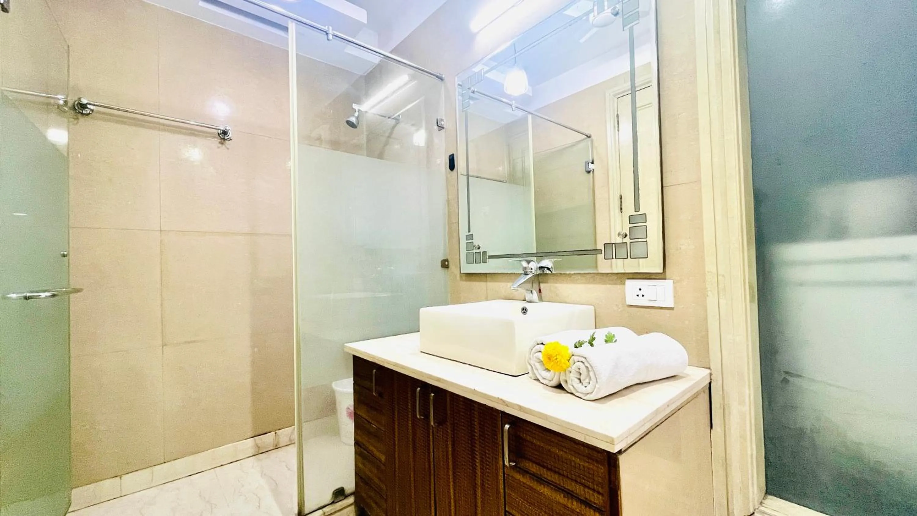 Bathroom in BluO Park Facing 3BHK- Lift, Balcony, Parking