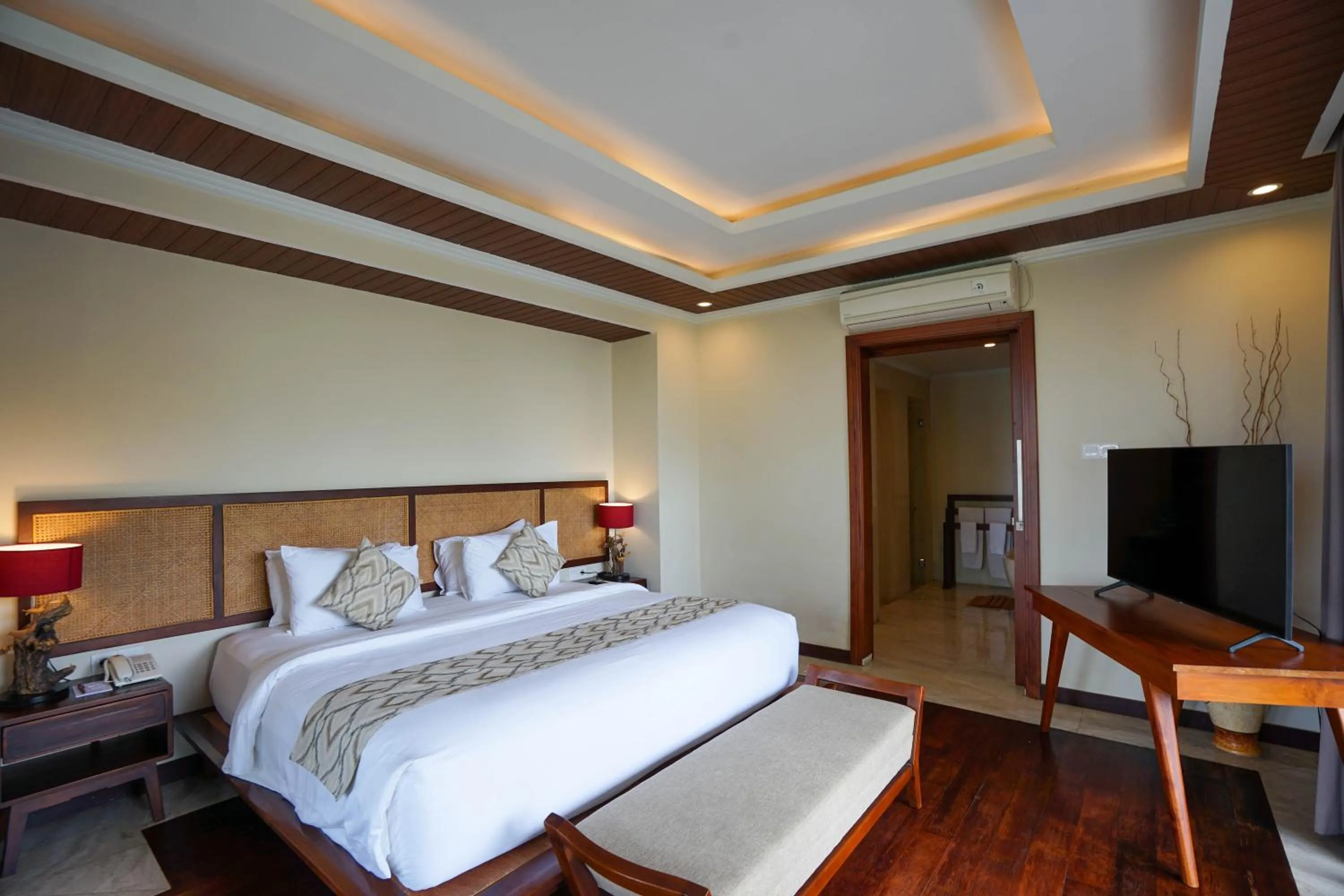 Bedroom, Bed in The Grand Villandra Resort Lovina