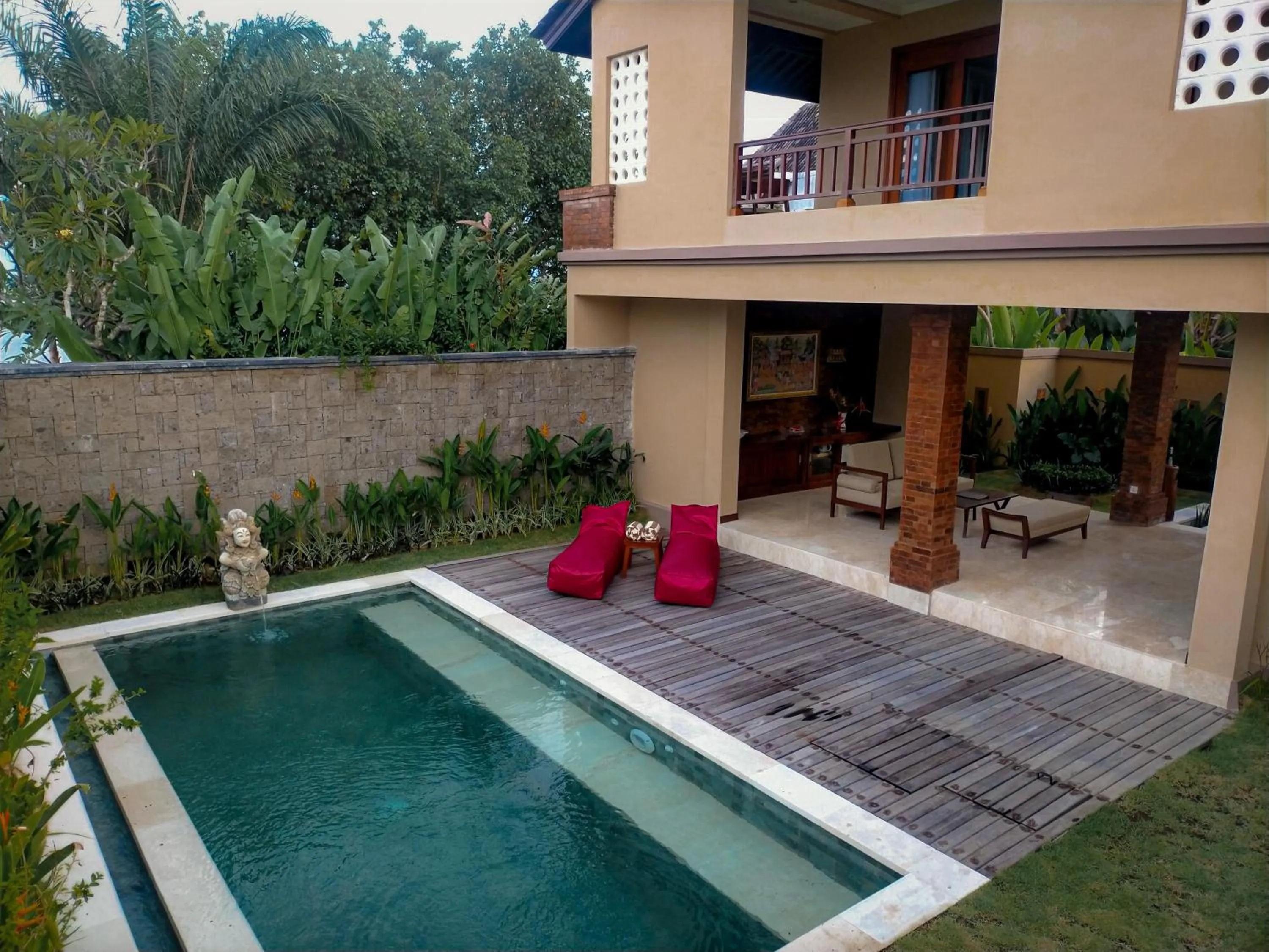 Pool view in The Grand Villandra Resort Lovina