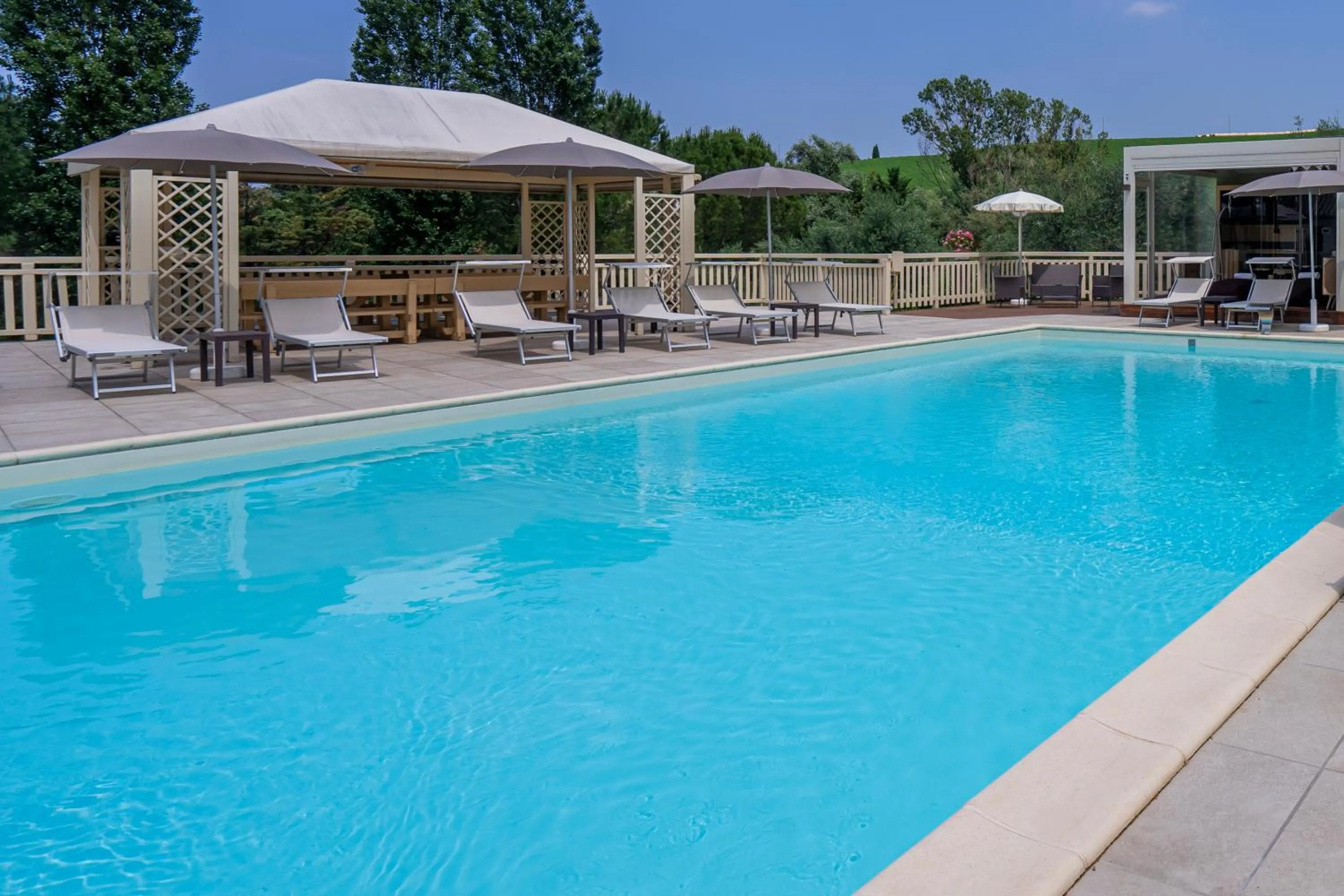 Swimming pool in Villa Ca' Viola Rimini