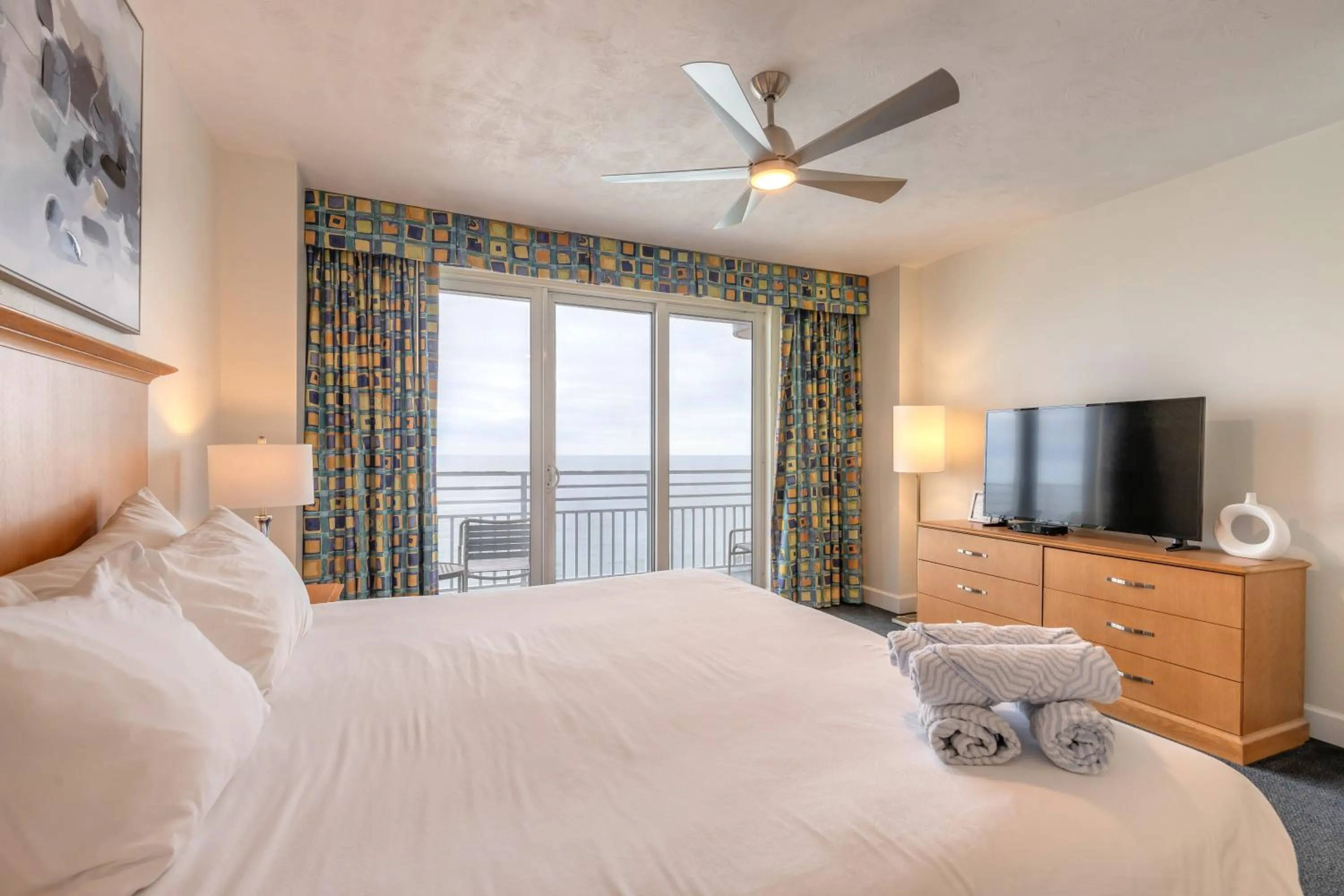 Bed in Beachfront Bliss at Ocean Walk Resort - Unit 1701