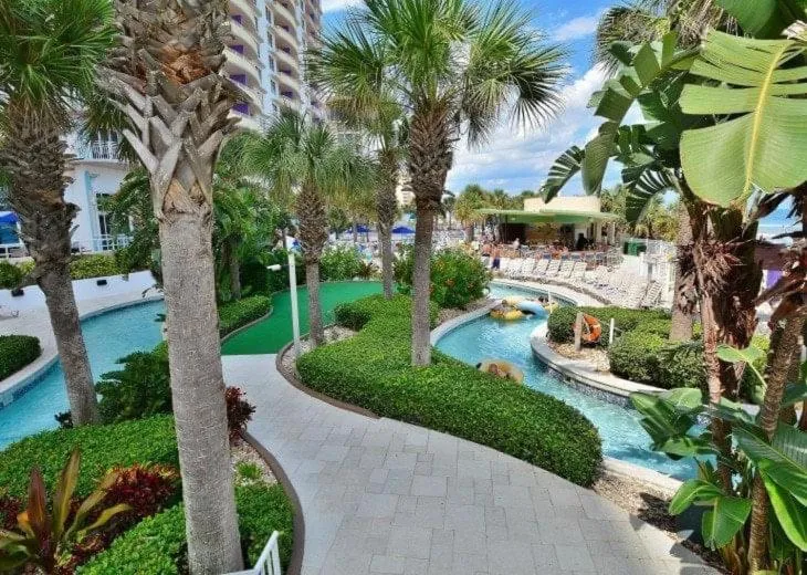 Pool view in Beachfront Bliss at Ocean Walk Resort - Unit 1701