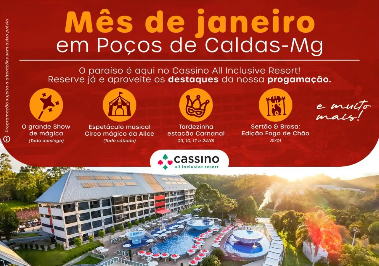 Entertainment in Cassino All Inclusive Resort Poços de Caldas By Nacional Inn
