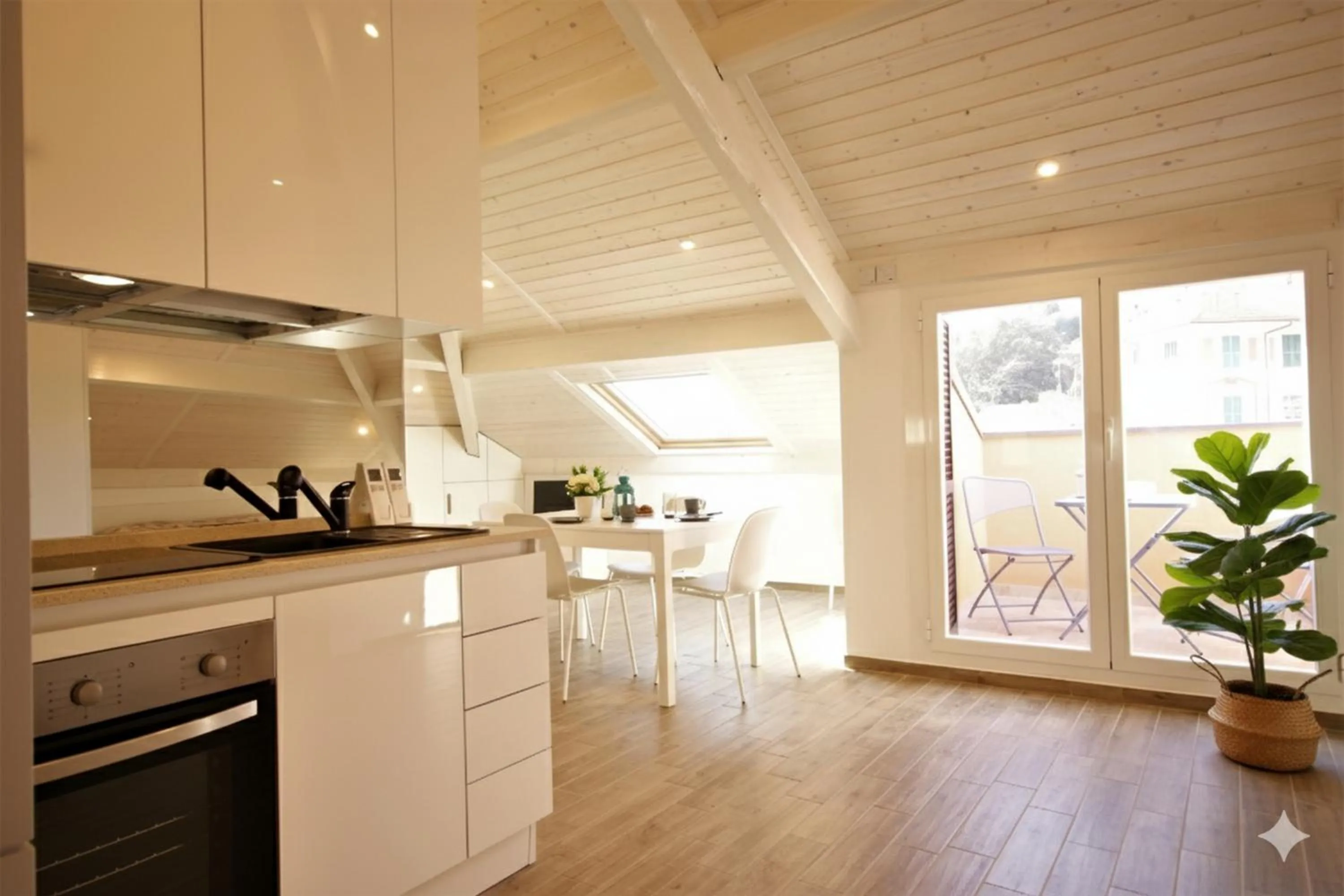 Kitchen or kitchenette in Appartamento Croce di Malta
