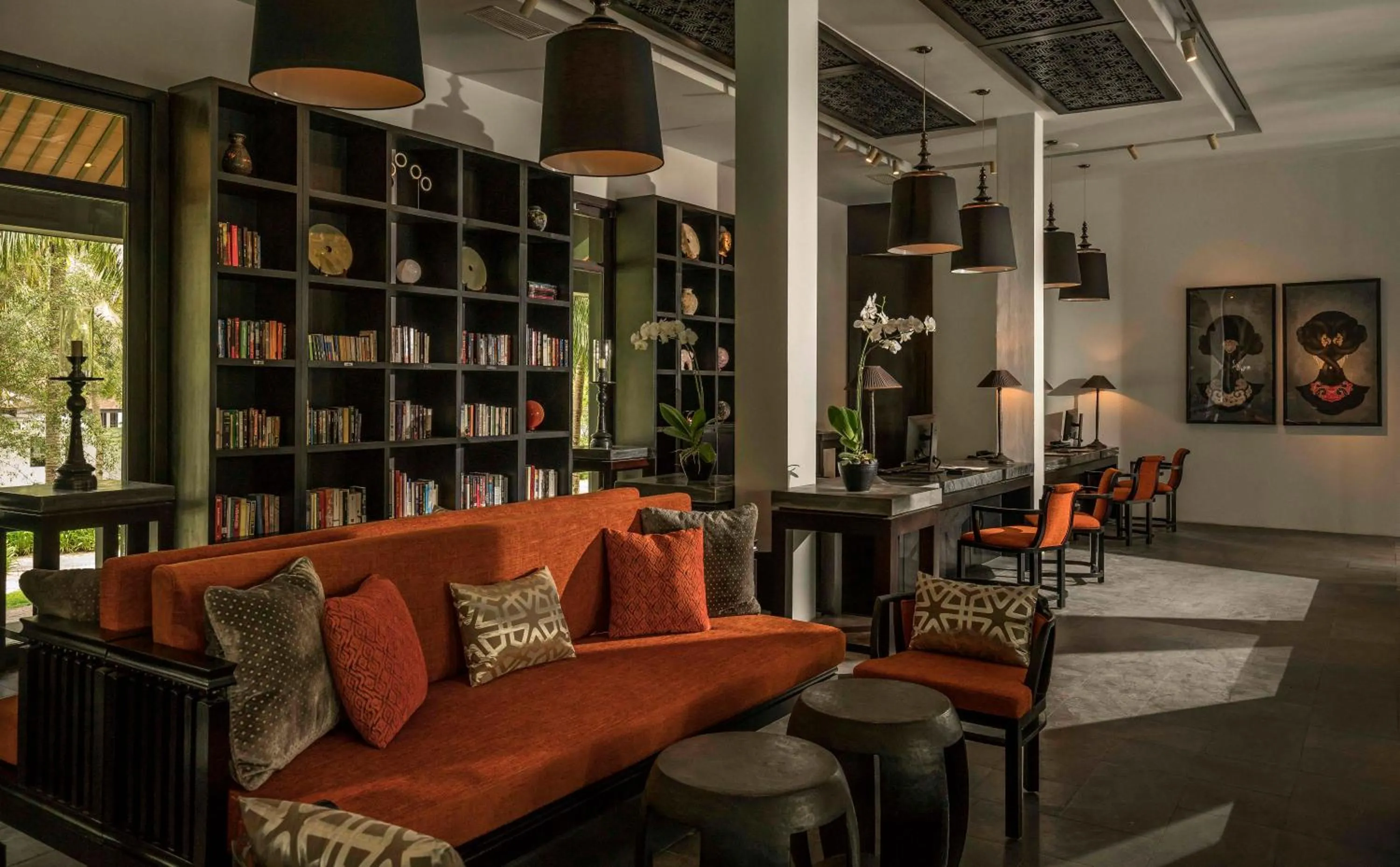 Library in Four Seasons The Nam Hai, Hoi An, Vietnam