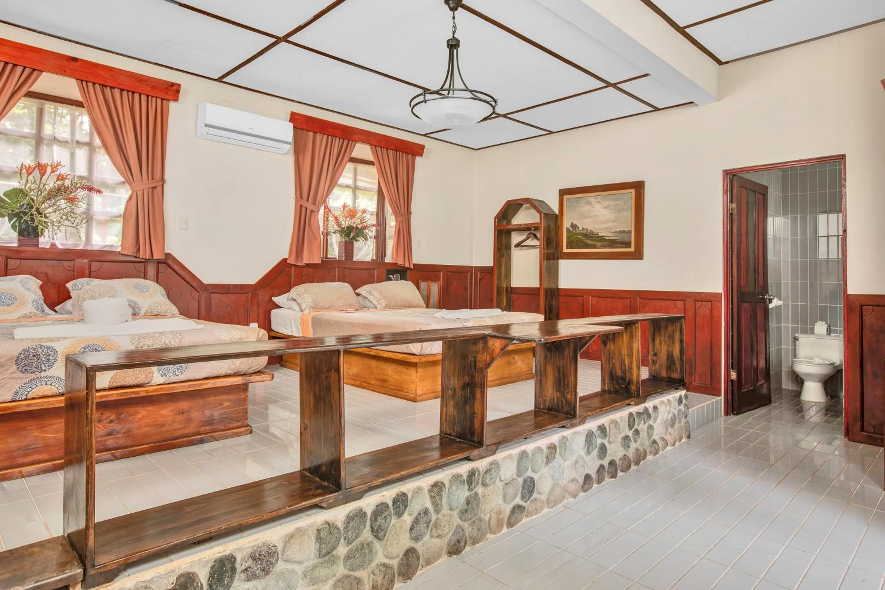 View (from property/room), Bed in Hotel Playa Bejuco