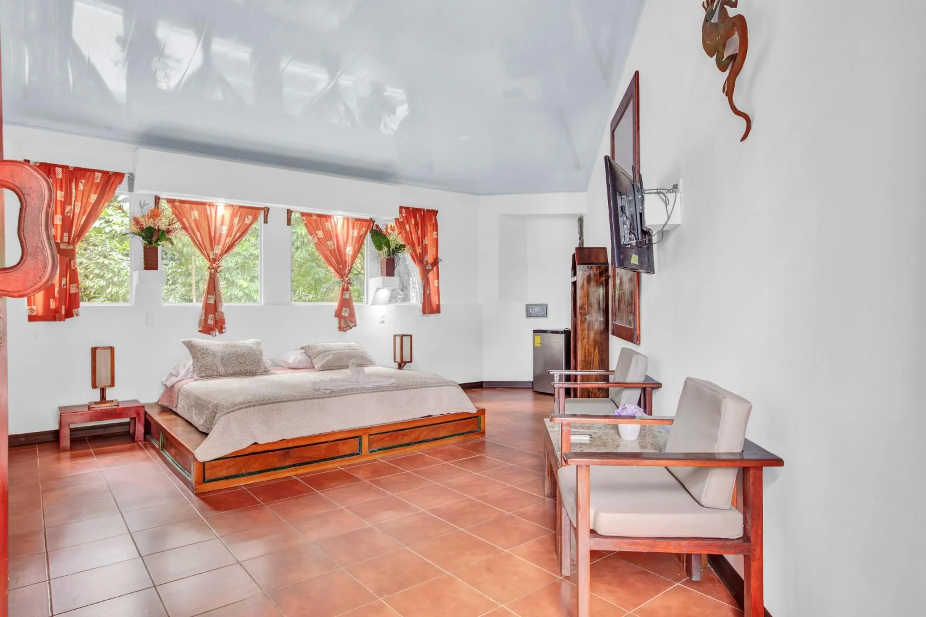 View (from property/room), Bed in Hotel Playa Bejuco View (from property/room), Bed in Hotel Playa Bejuco