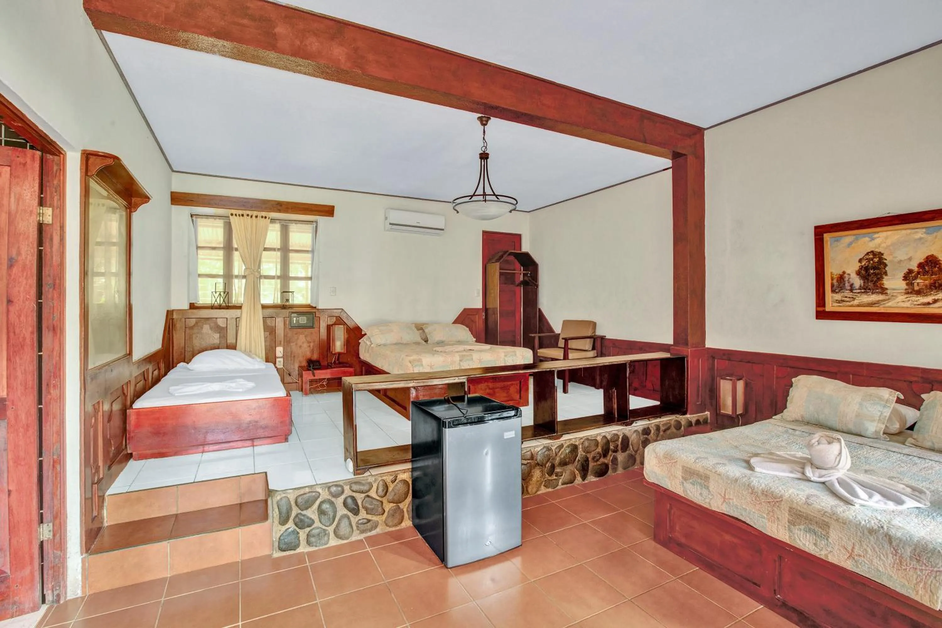 View (from property/room), Bed in Hotel Playa Bejuco