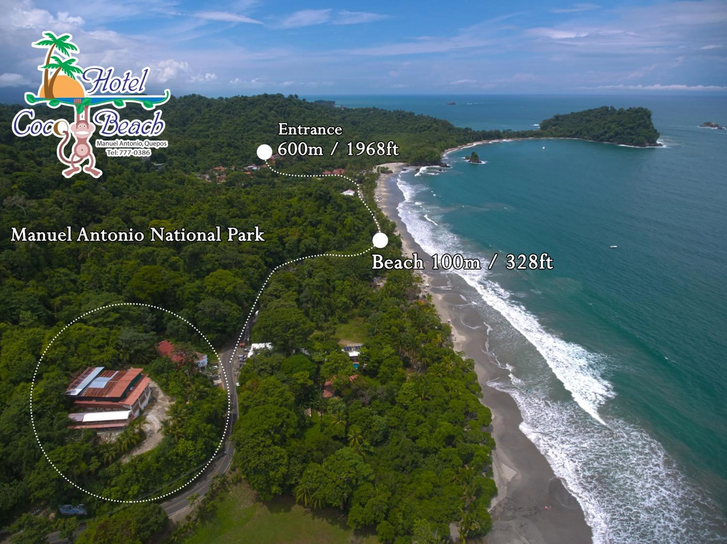 Bird's eye view in Hotel Coco Beach