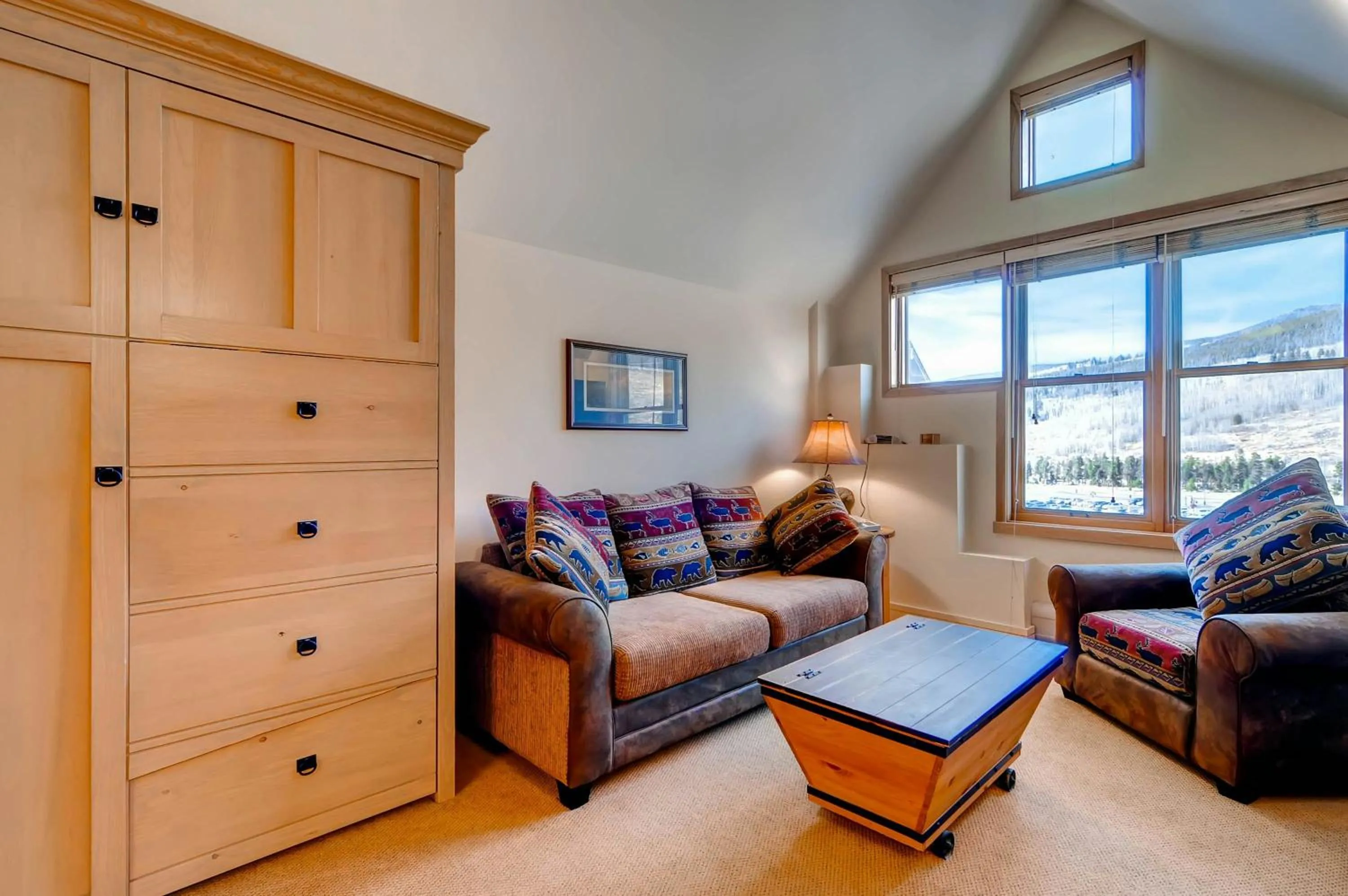 Living room in River Run Village by Vail Resorts