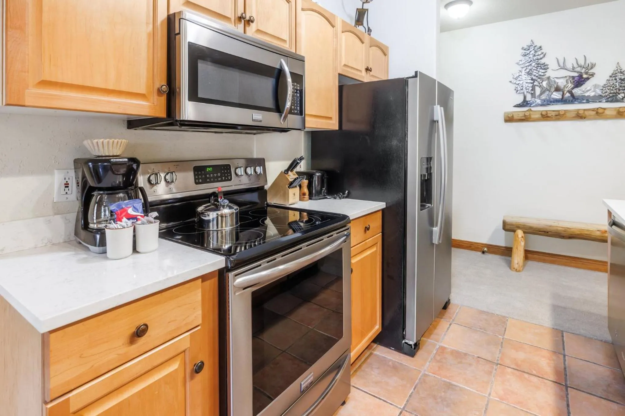 Communal kitchen in Gateway Mountain Lodge, A Vail Resorts Property