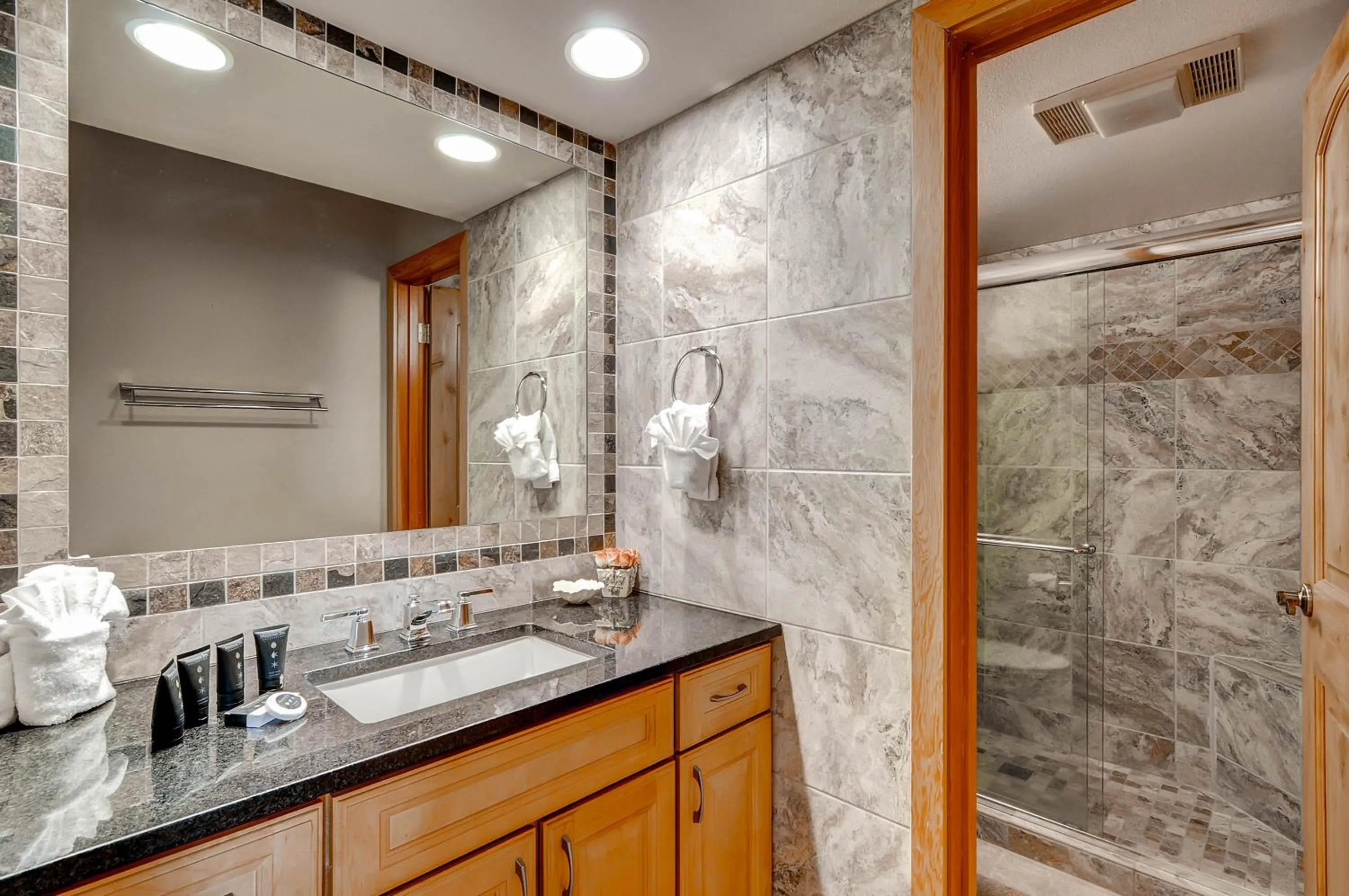 Bathroom in Aspen Ridge Condominiums by Keystone Resort