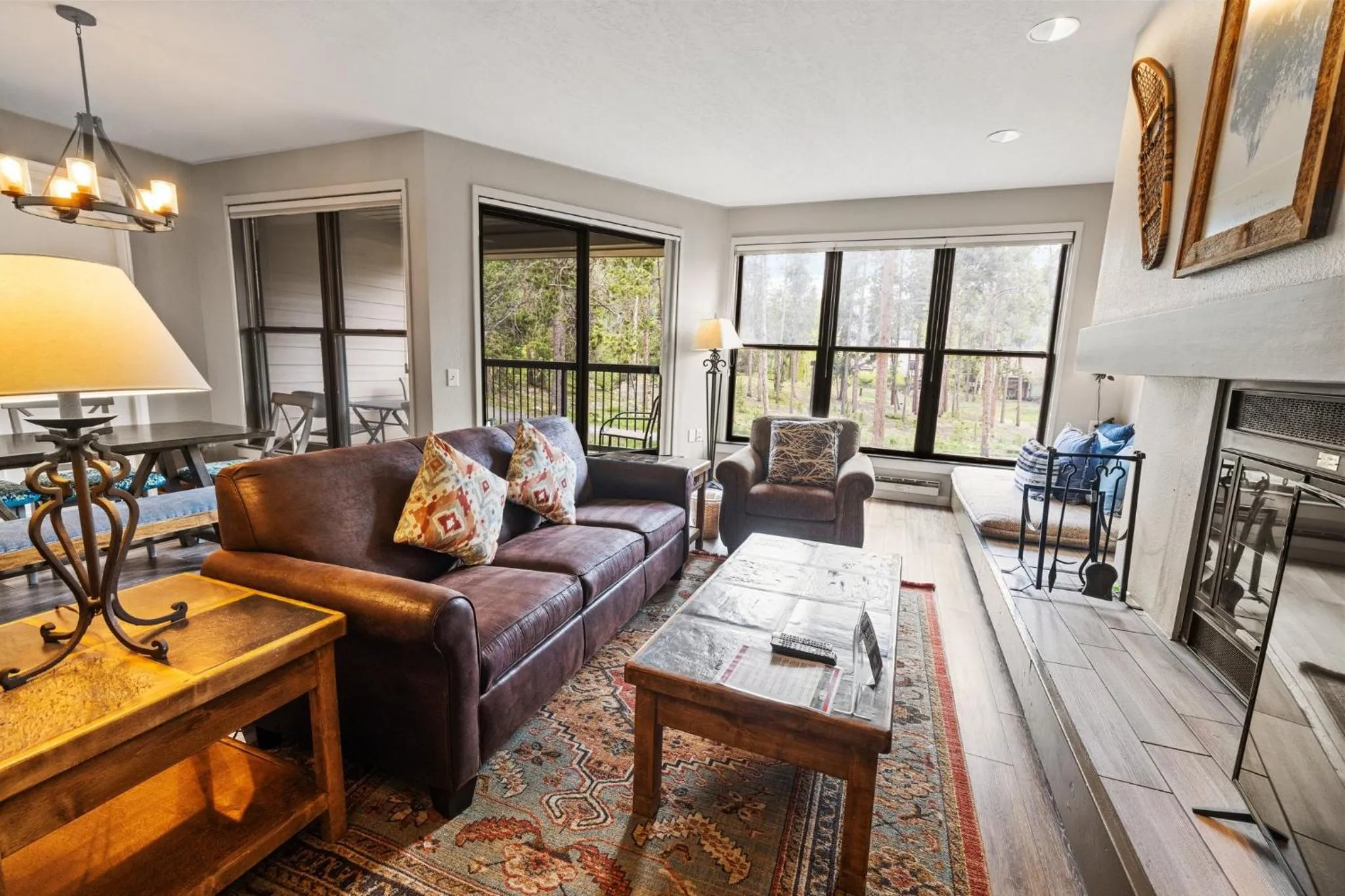 Living room in Aspen Ridge Condominiums by Keystone Resort