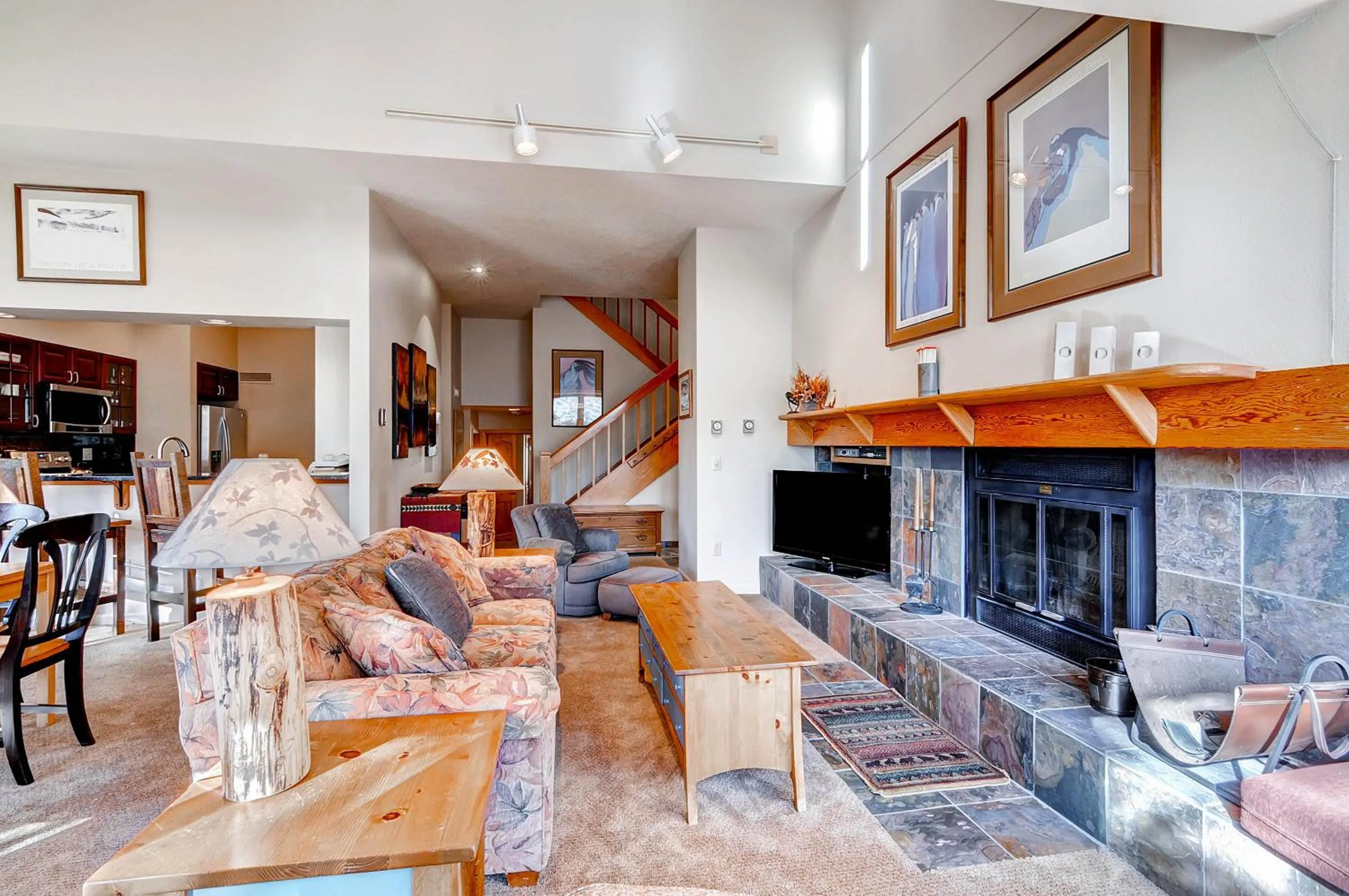 Living room in Aspen Ridge Condominiums by Keystone Resort