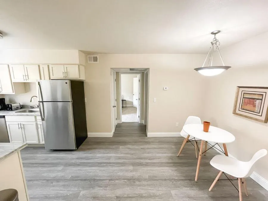 Kitchen or kitchenette in Sleepover 1BD 1BA Oklahoma City Apartments