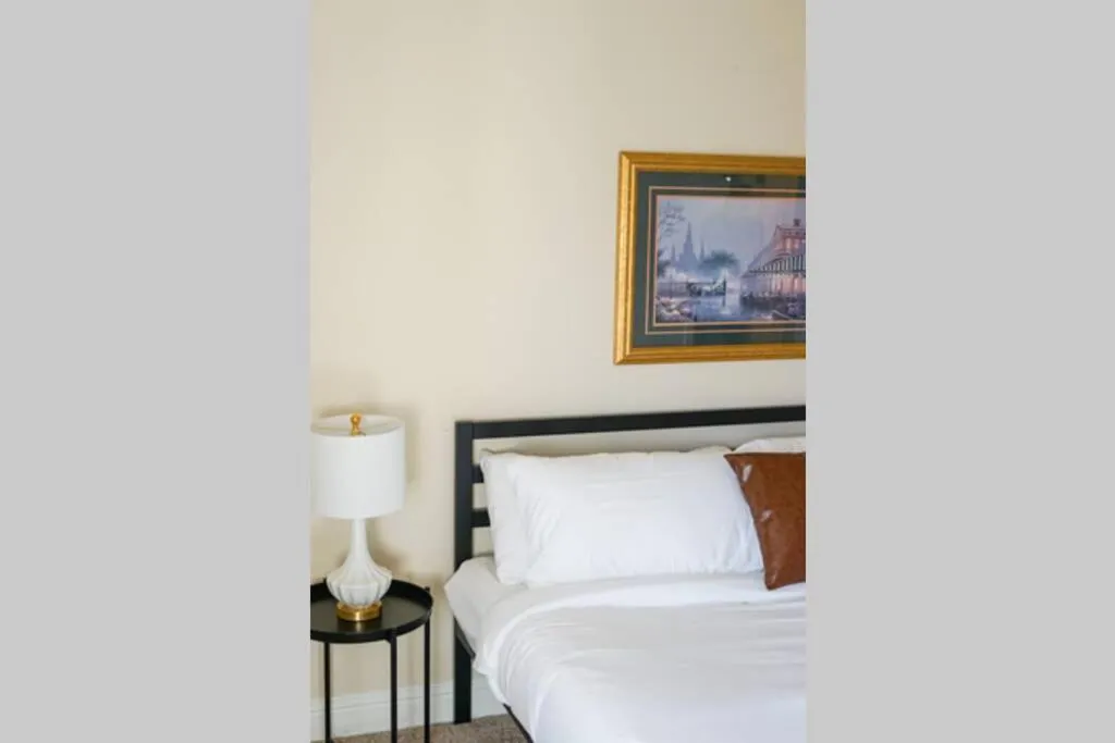 Bedroom, Bed in Sleepover 1BD 1BA Oklahoma City Apartments