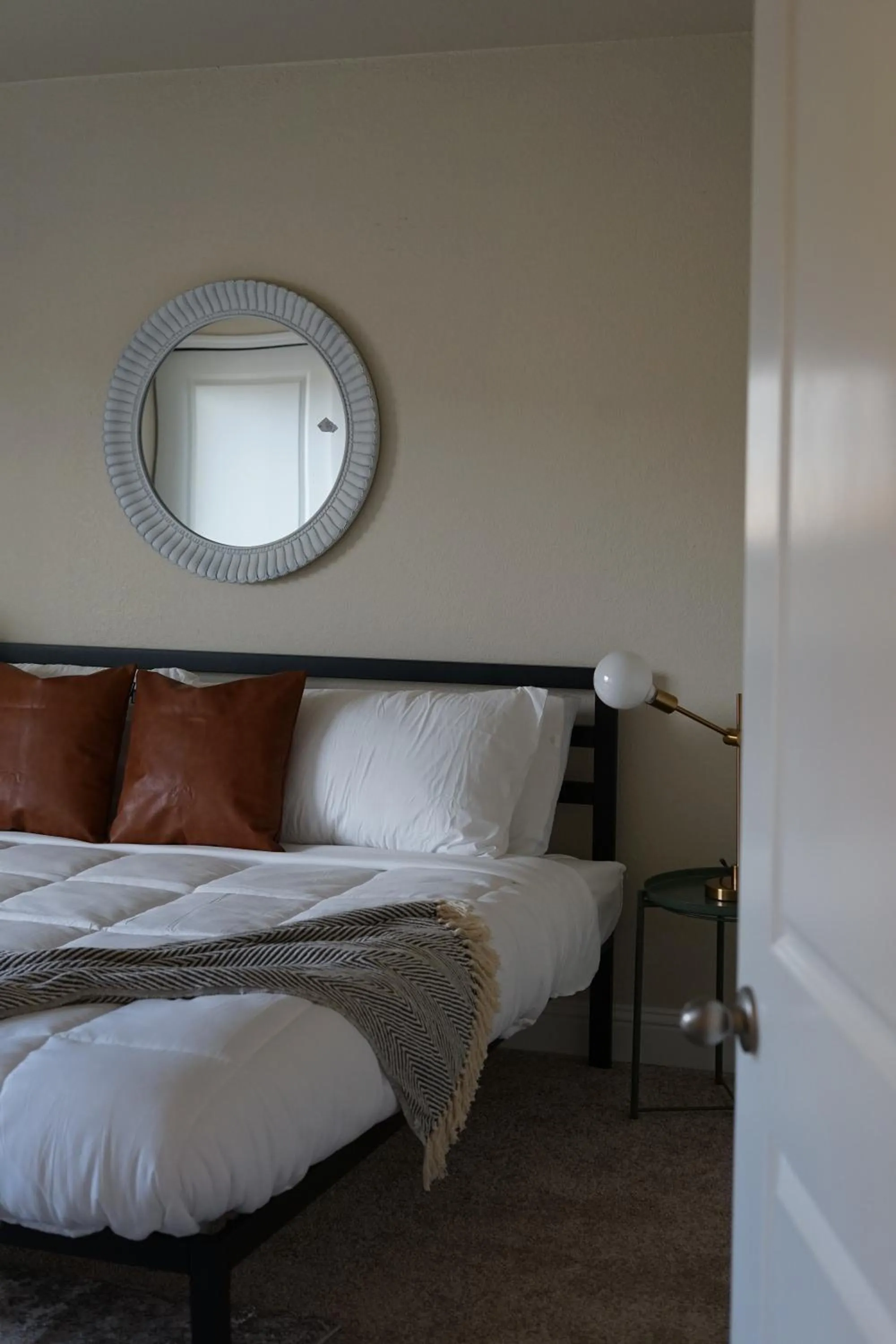 Bedroom, Bed in Sleepover 1BD 1BA Oklahoma City Apartments