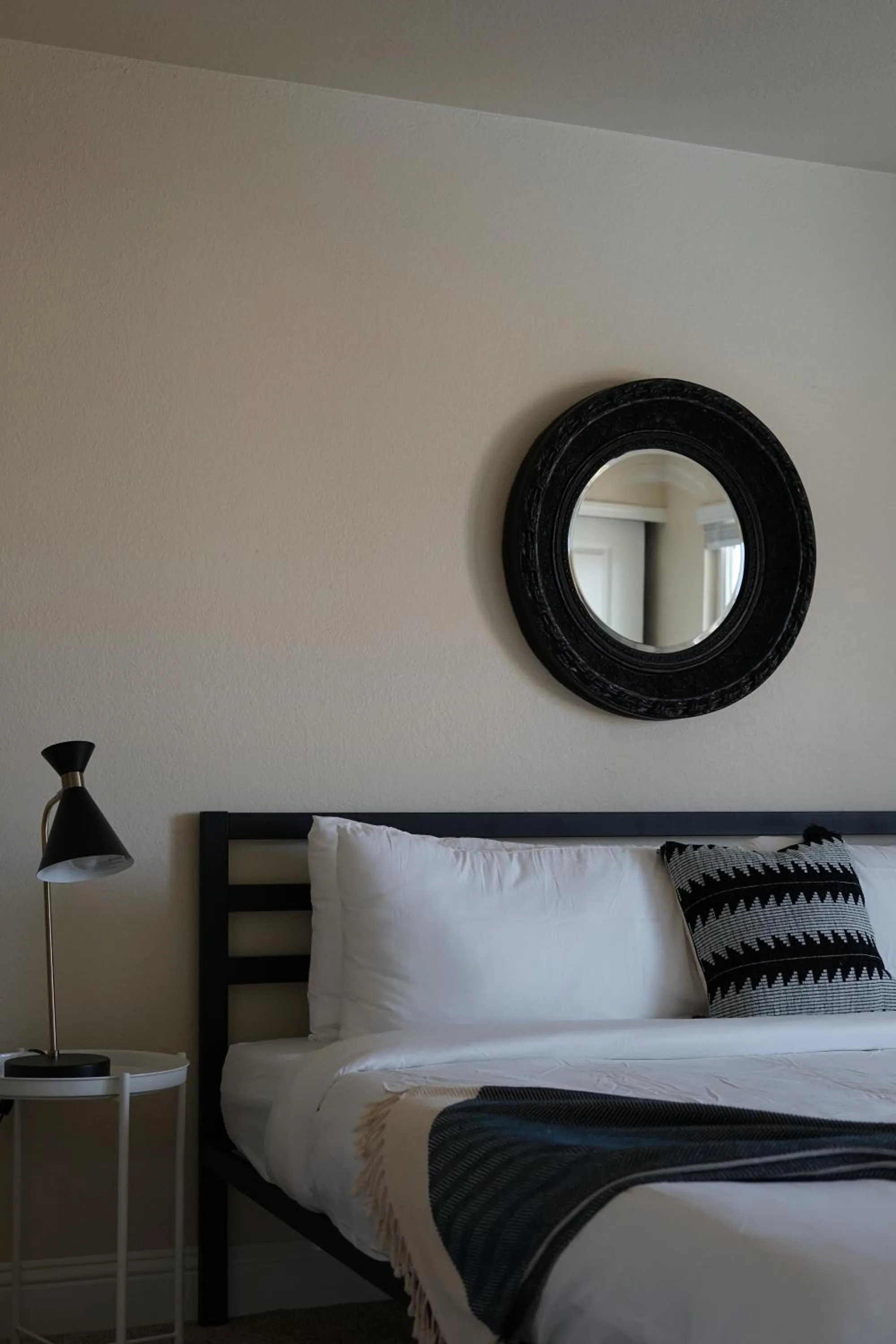 Bedroom, Bed in Sleepover 1BD 1BA Oklahoma City Apartments