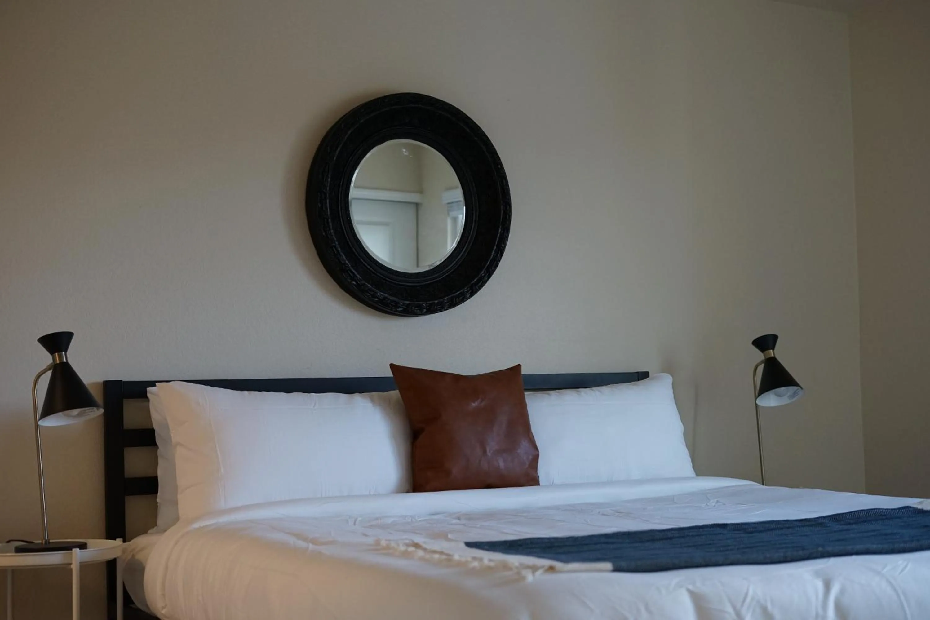 Bedroom, Bed in Sleepover 1BD 1BA Oklahoma City Apartments